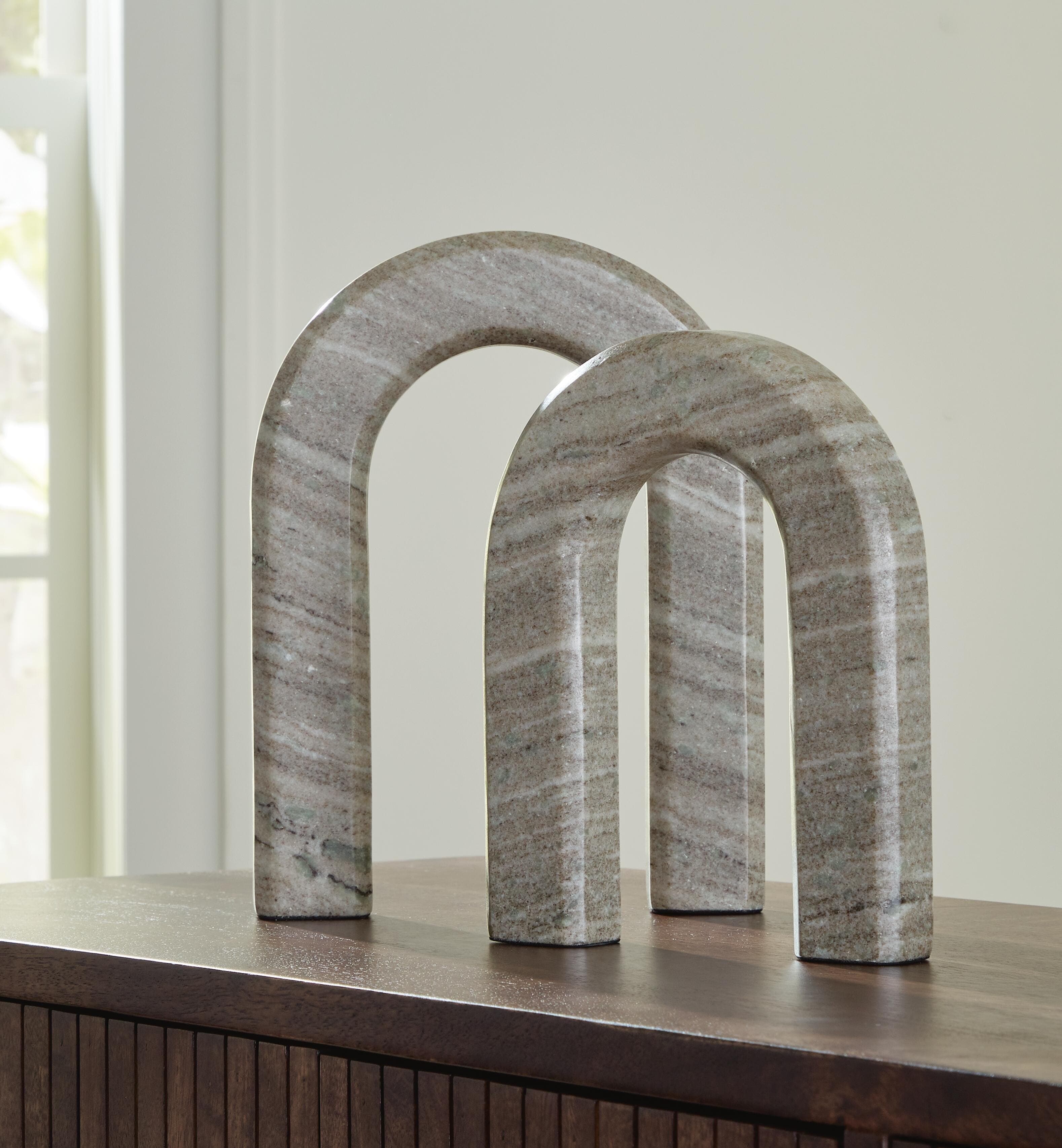 Keithton Sculpture Set (Set of 2) — Brown/Beige — view 2