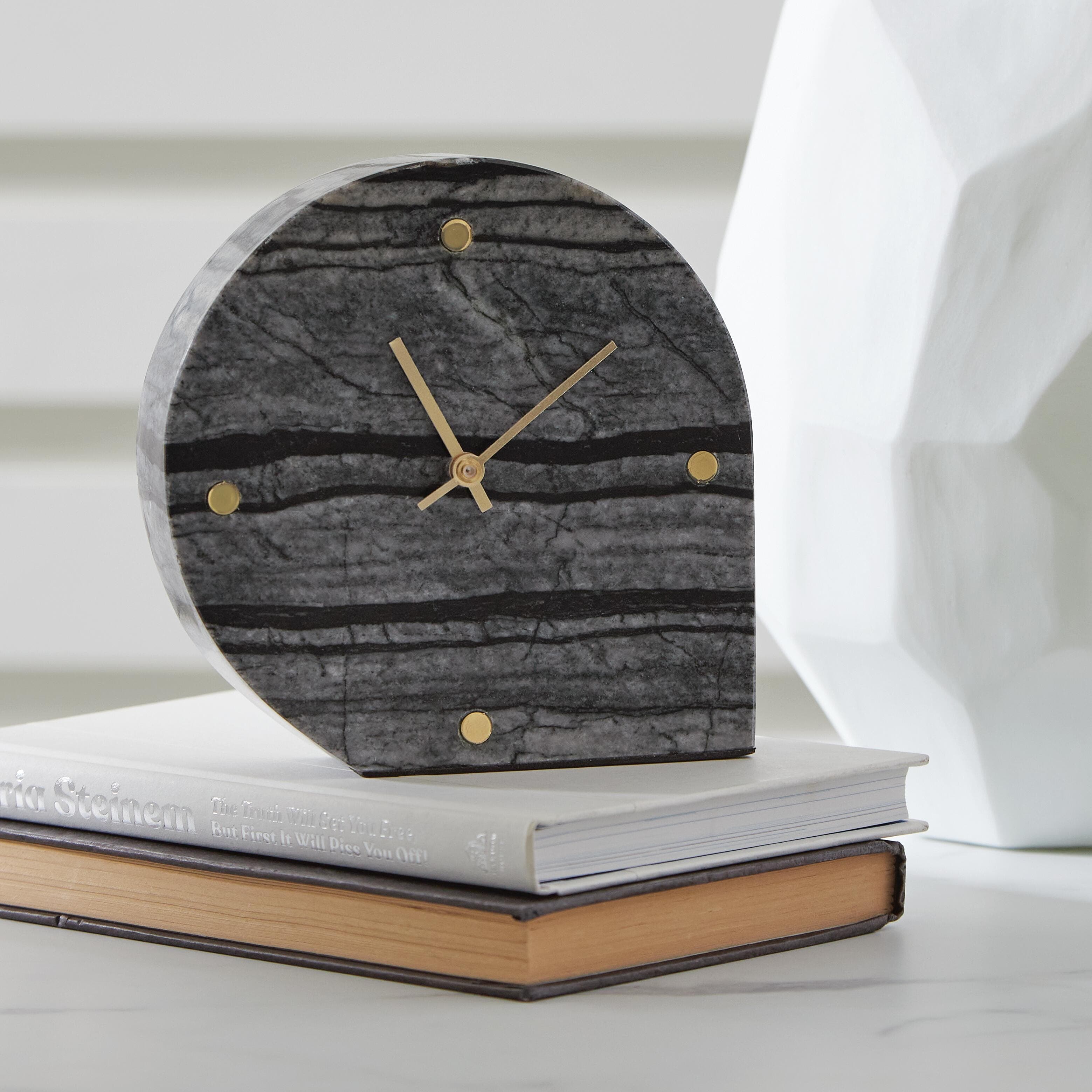 Janmour Table Clock (Set of 2) — Black/Gray — view 2