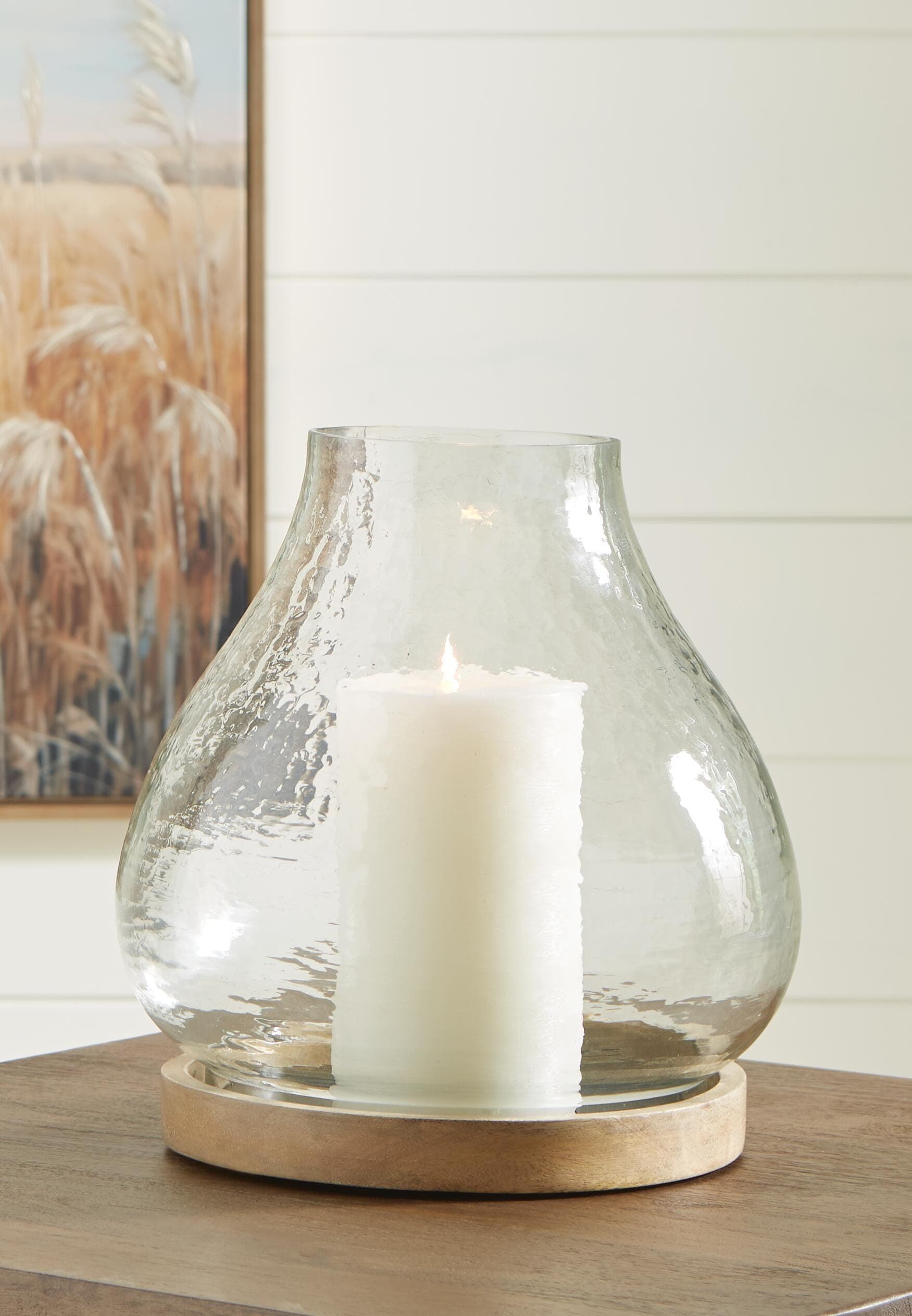 Adalisen Candle Holder — Transparent & Brown/Beige — view 2