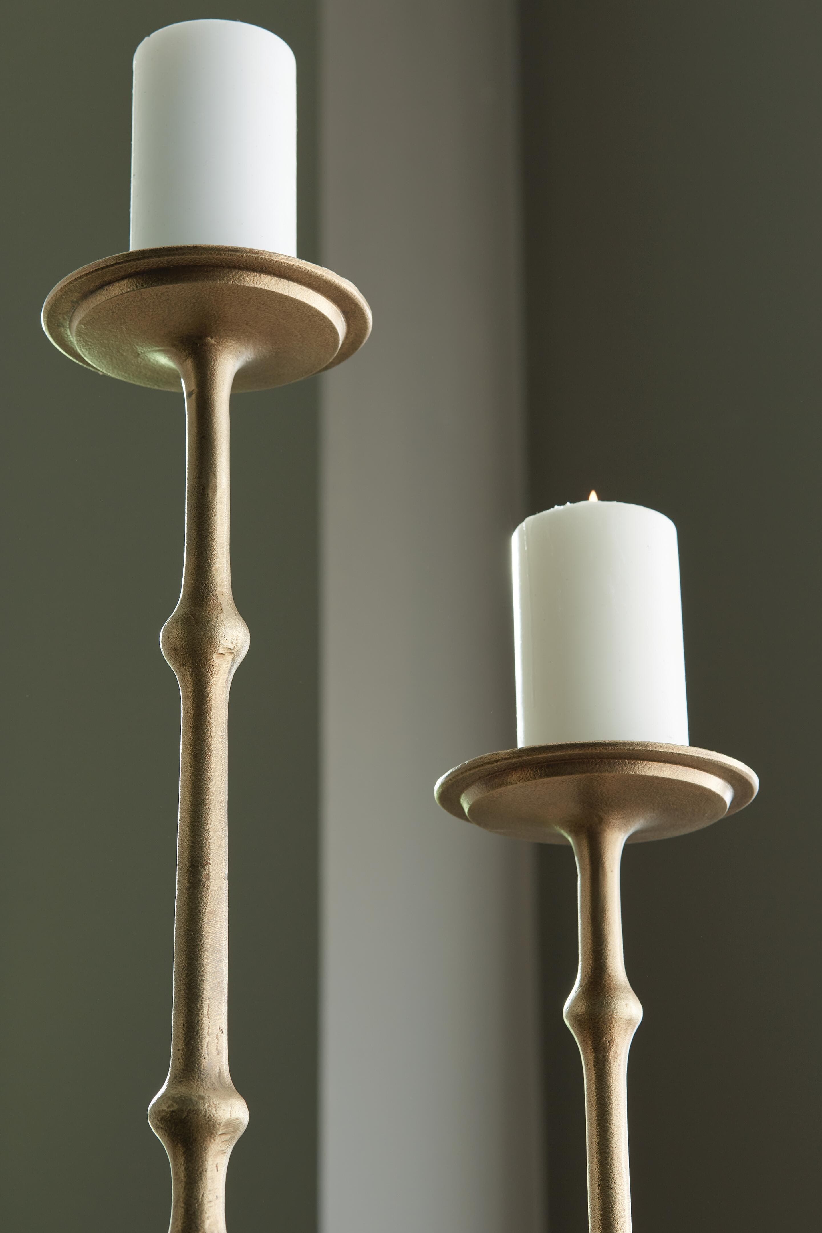 Larwick Candle Holder (Set of 2) — Metallic — view 3
