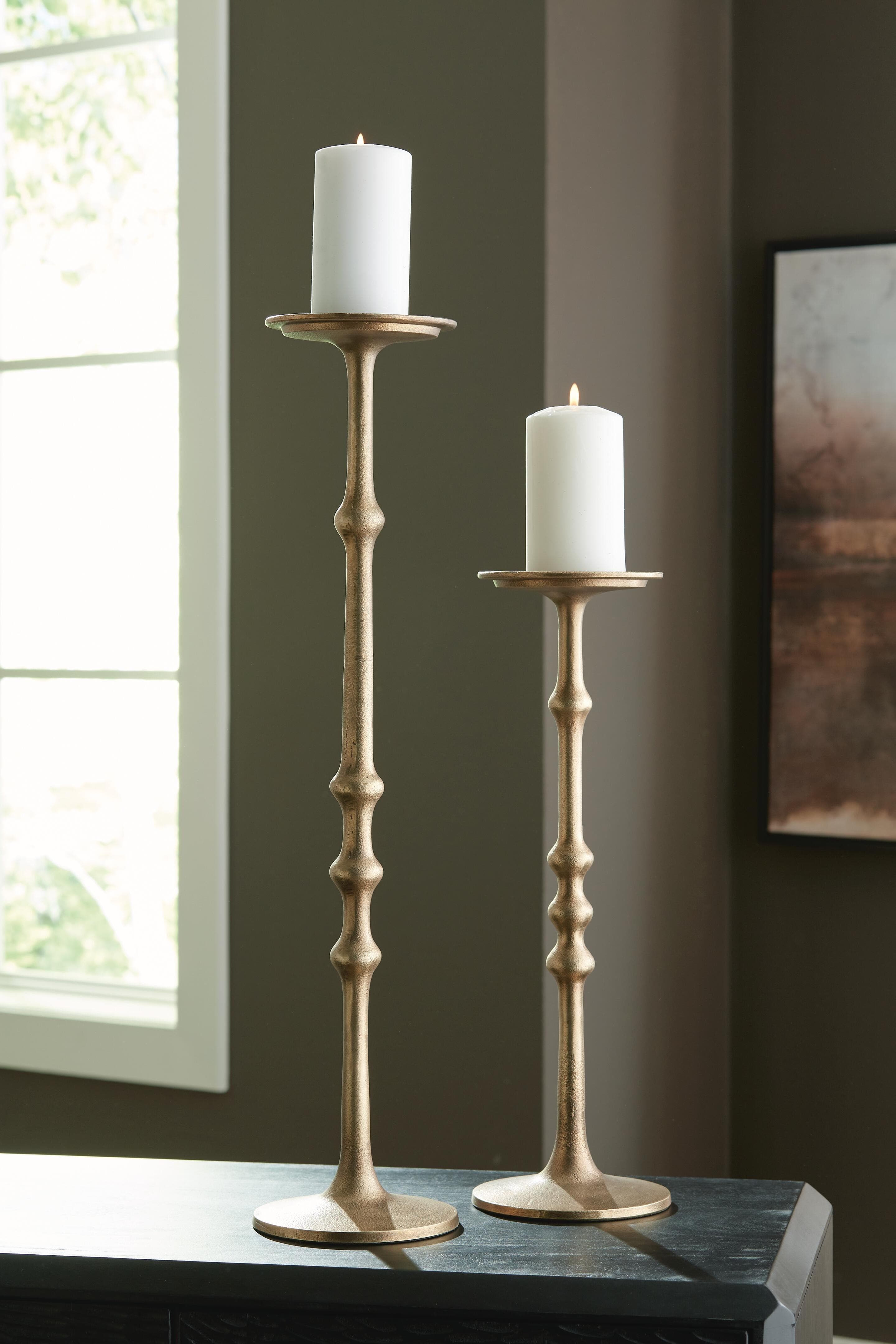 Larwick Candle Holder (Set of 2) — Metallic — view 2
