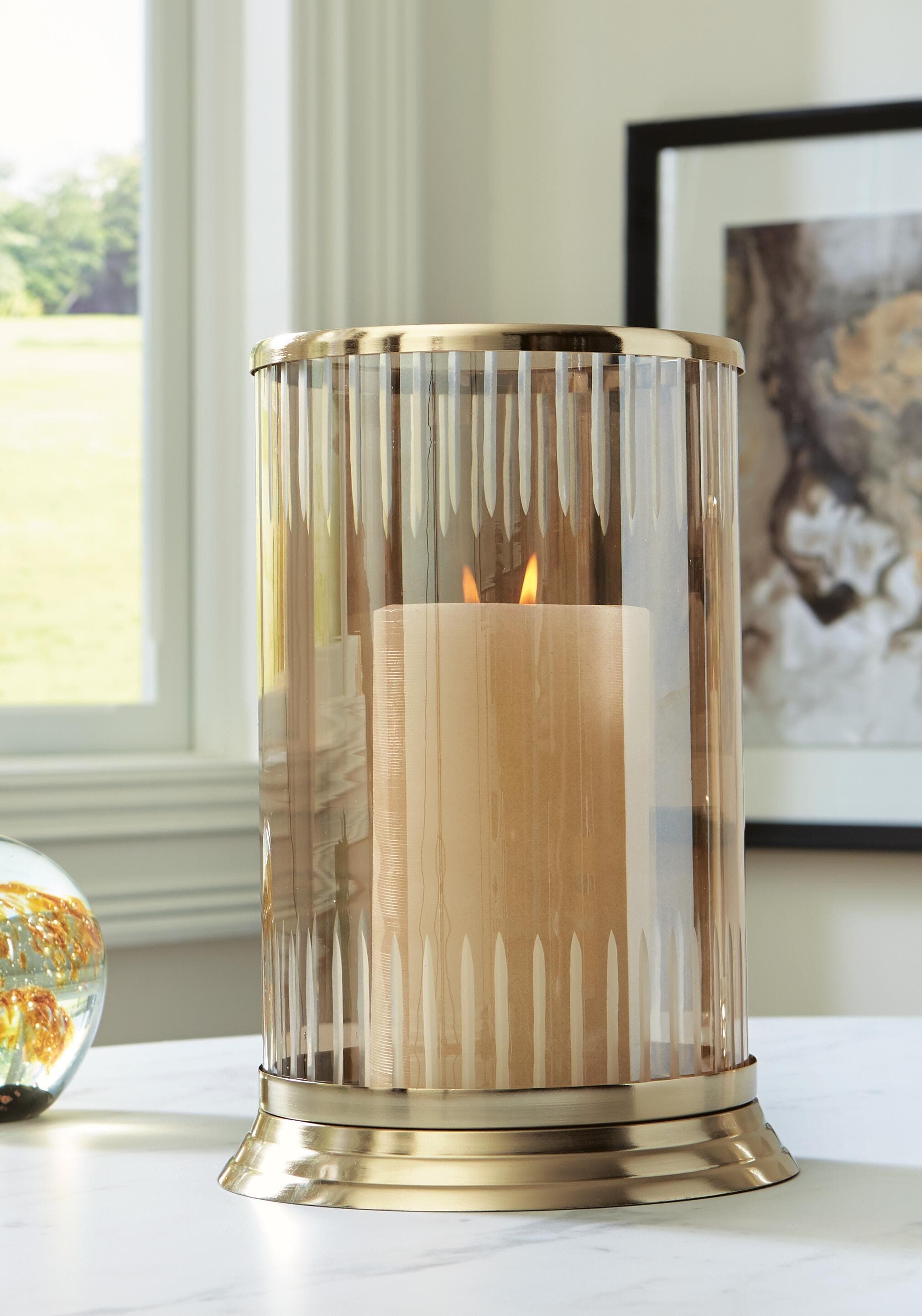 Aavinson Candle Holder — Transparent & Metallic — view 2