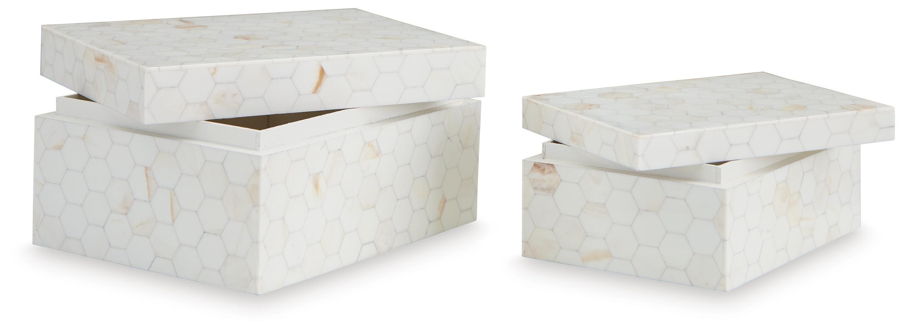 Aldenburg Box (Set of 2) — White — view 3