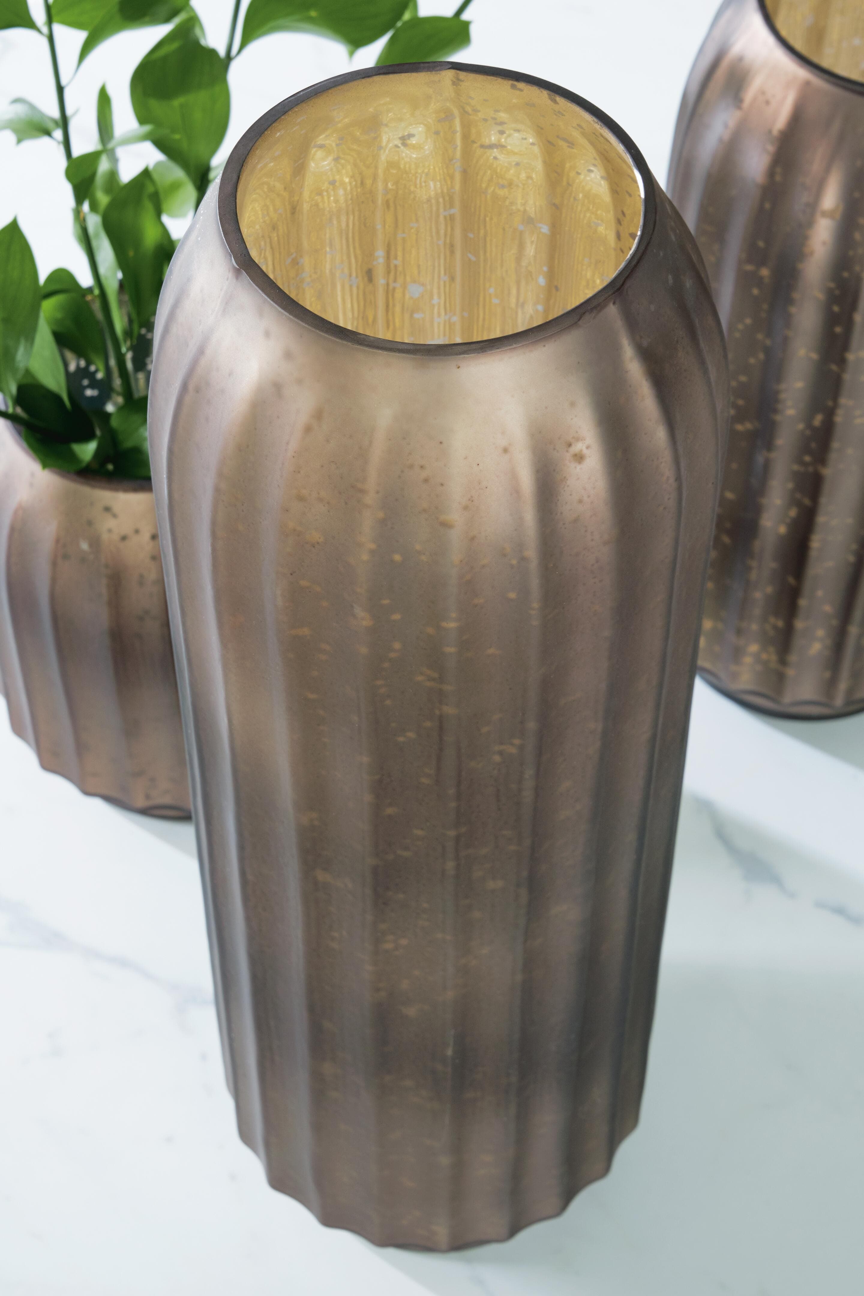 Briarcott Vase — Metallic & Brown/Beige — view 4