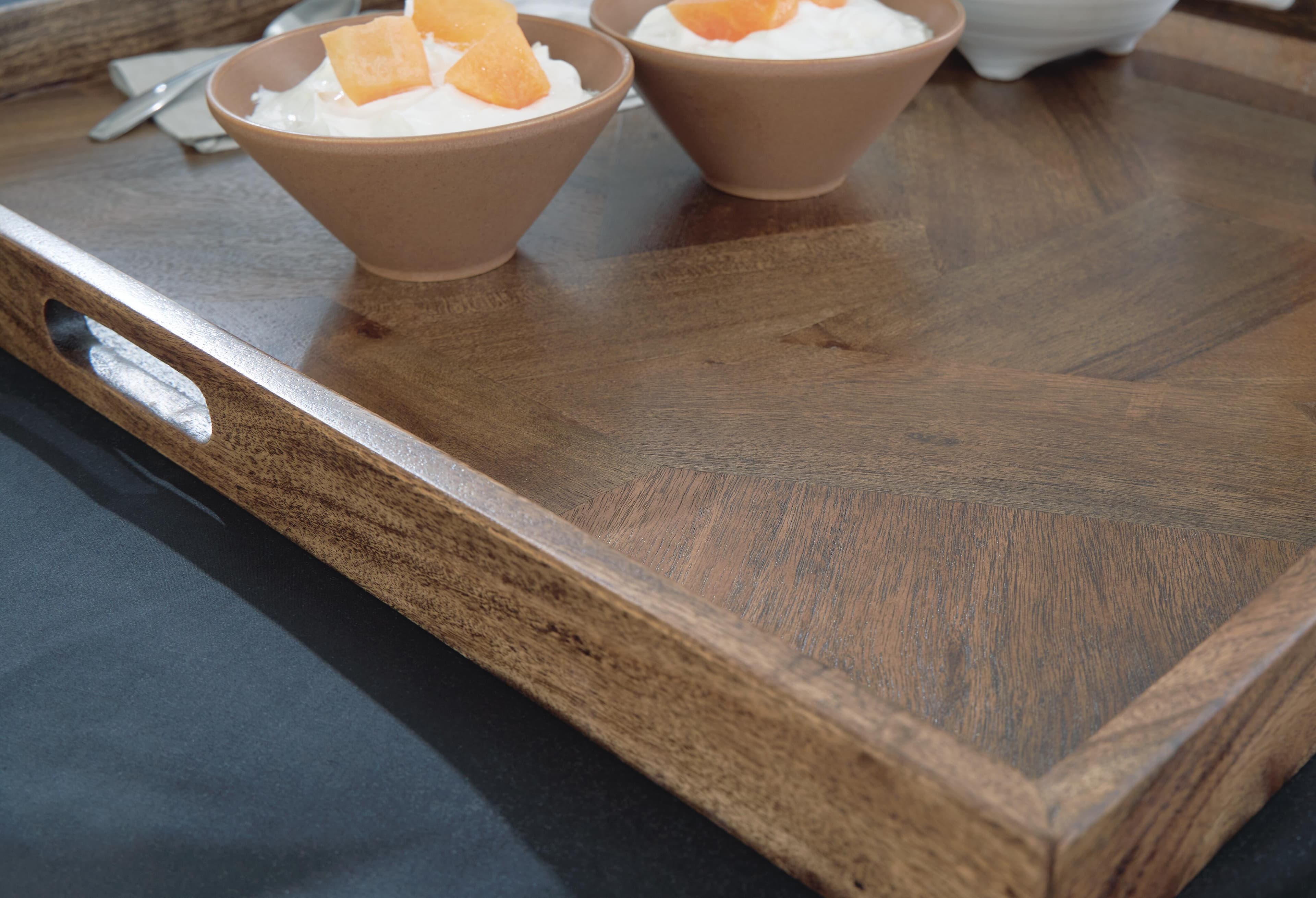 Heddford Tray — Brown/Beige — view 4