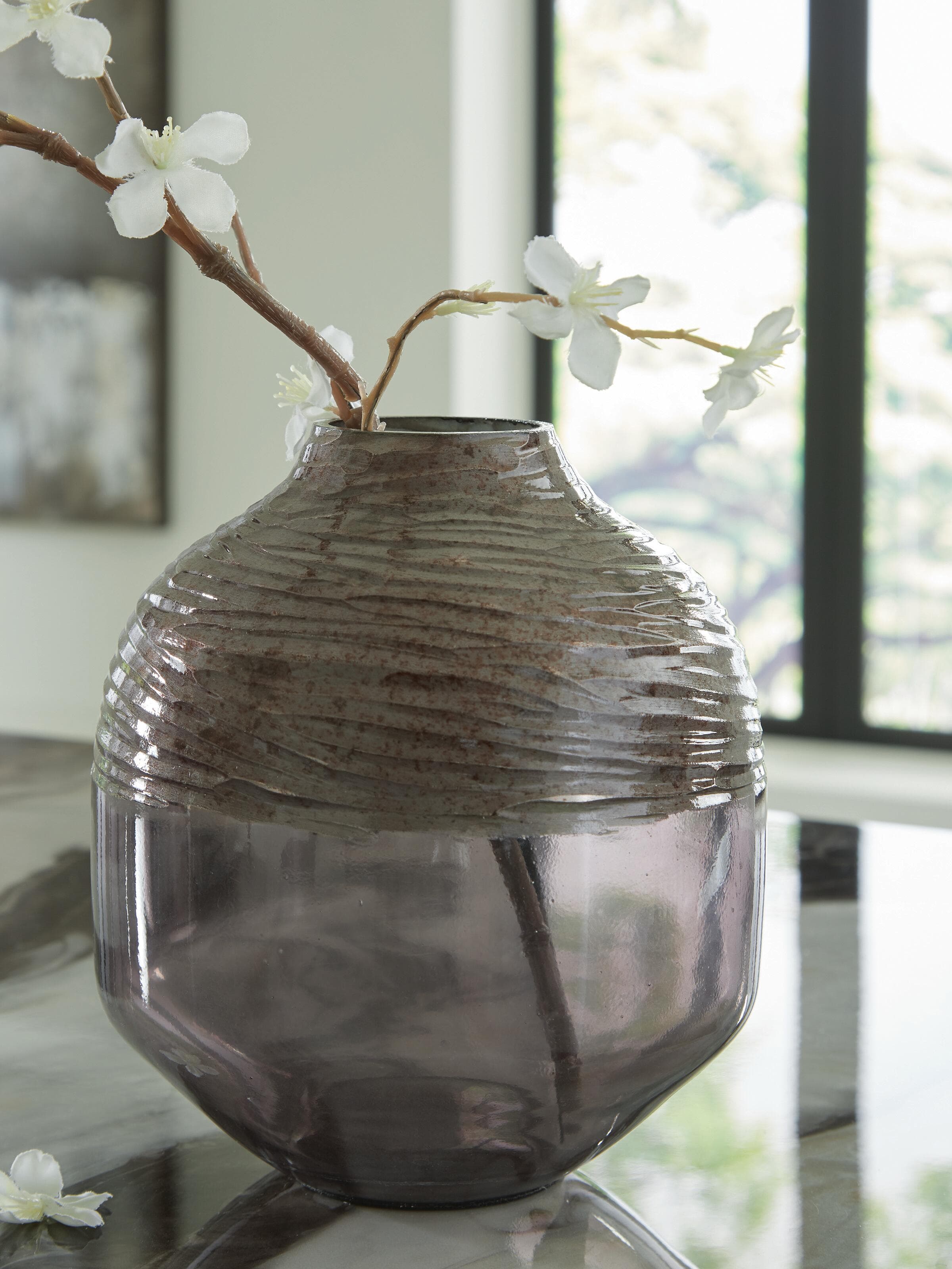 Harpwick Vase — Black/Gray — view 2