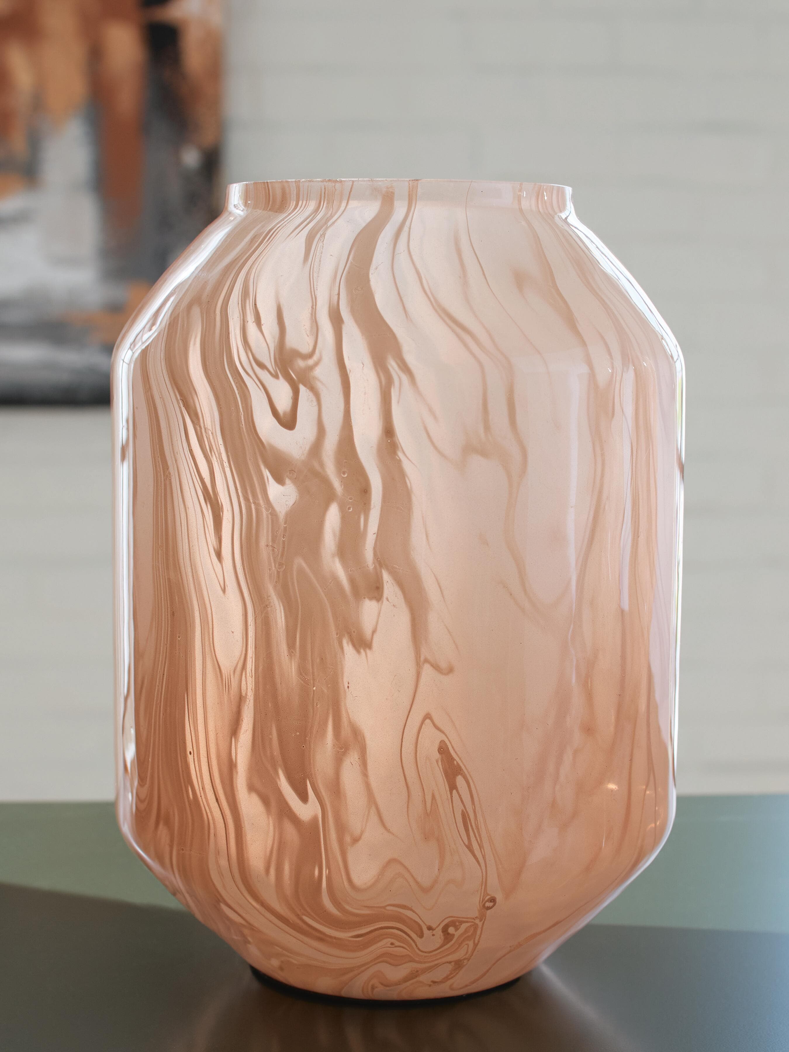 Dushby Vase — Transparent & Red/Burgundy — view 2