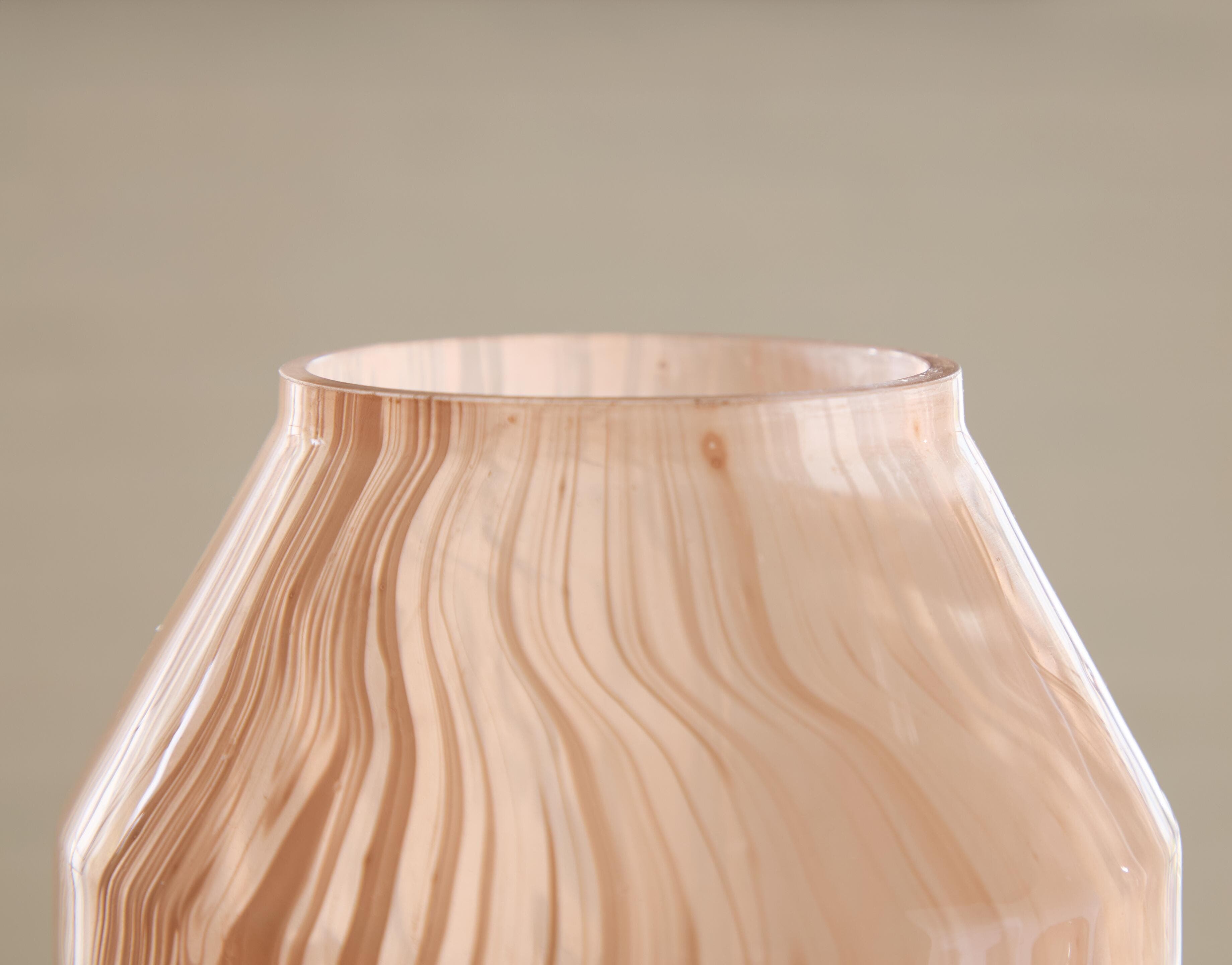 Dushby Vase — Transparent & Red/Burgundy — view 4