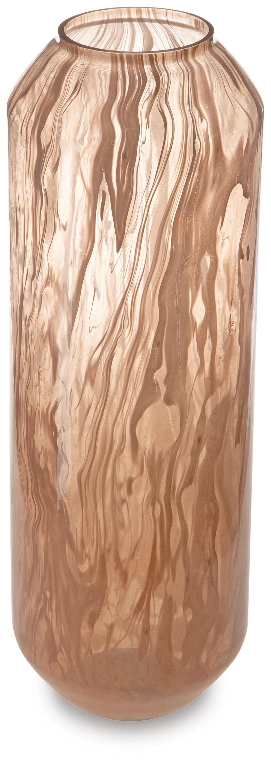 Dushby Vase — Transparent & Red/Burgundy — view 3