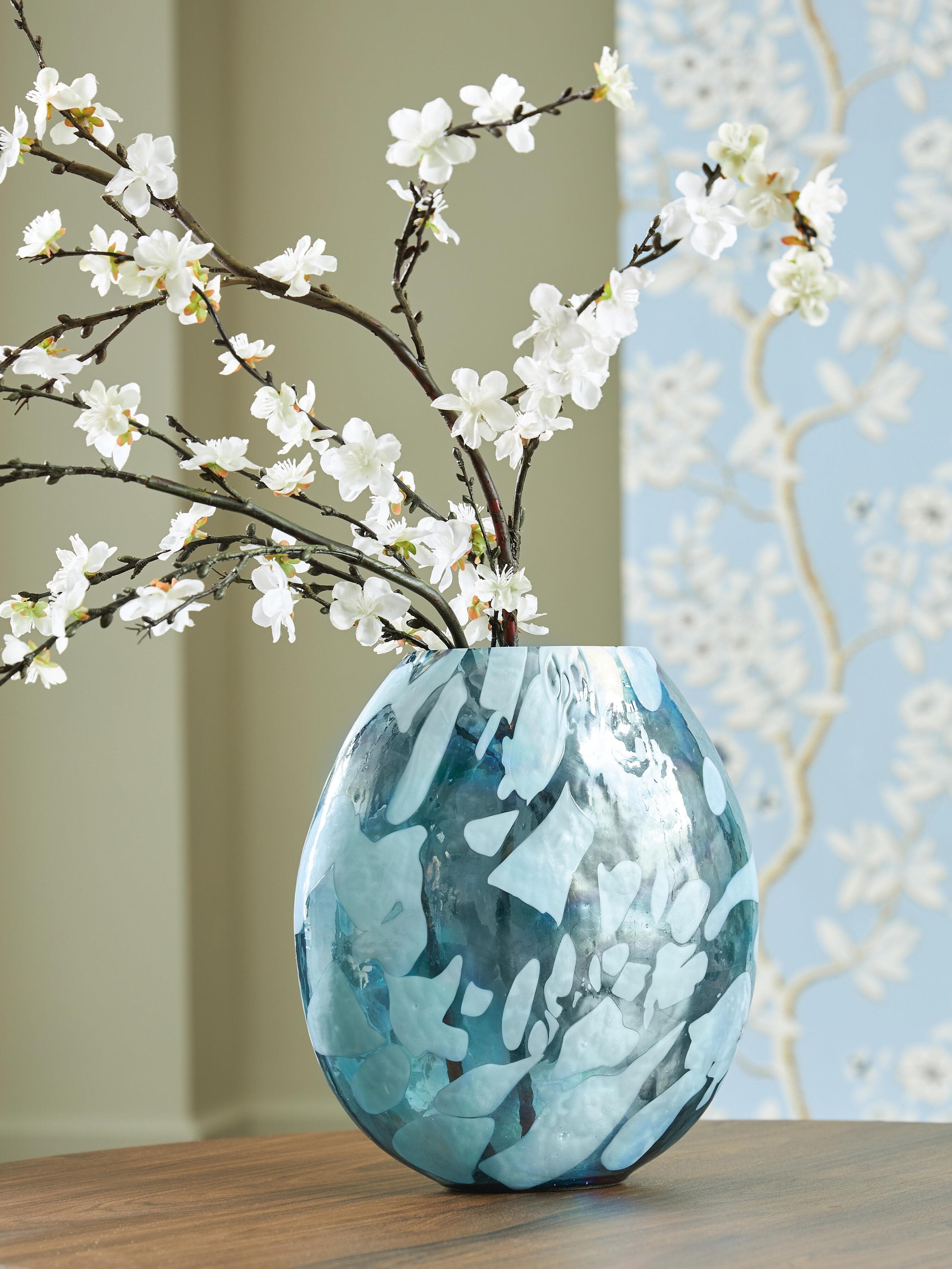 Cartshaw Vase — Transparent, Metallic, Blue & Green — view 2