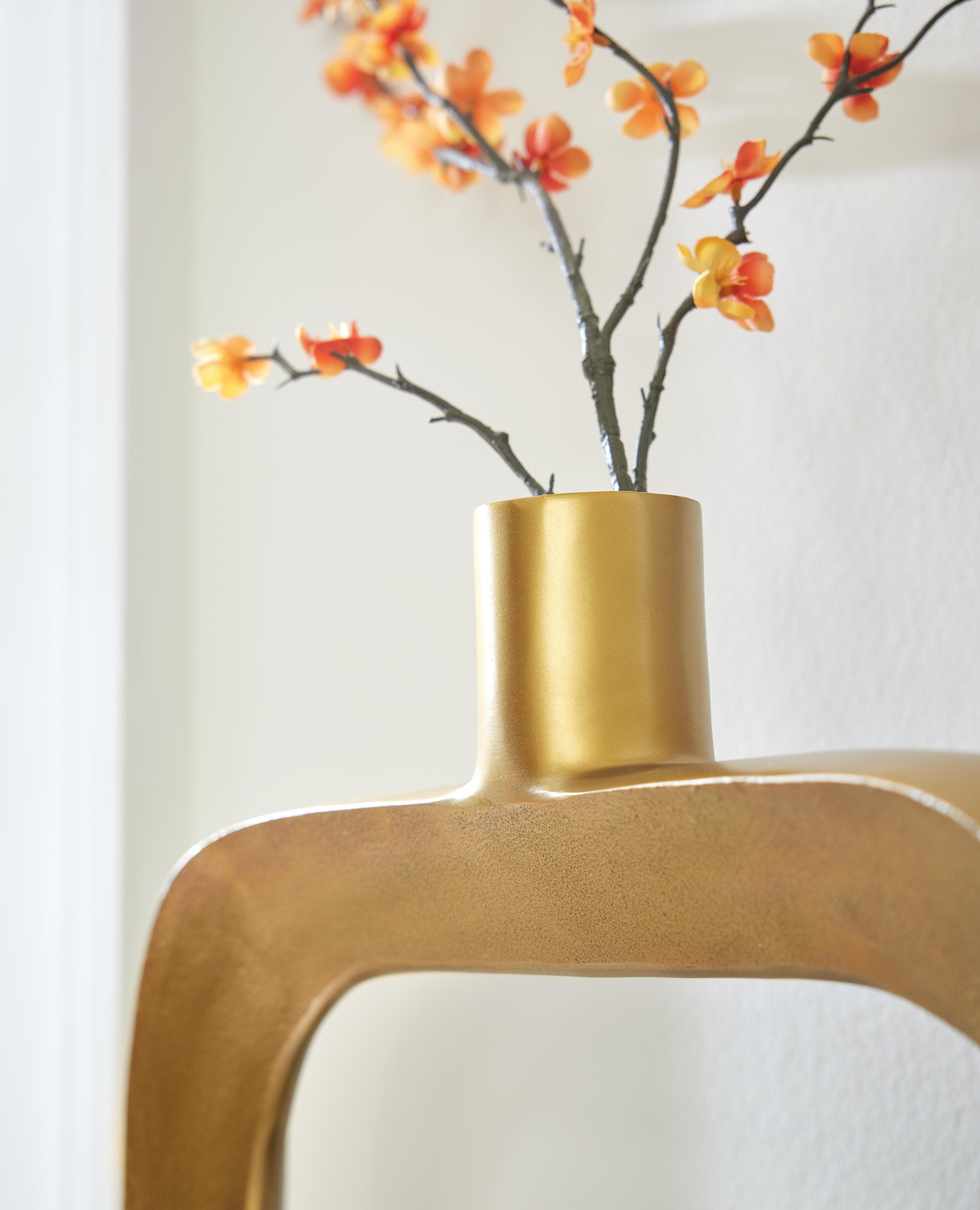 Lawtonville Vase — Metallic & Yellow — view 4
