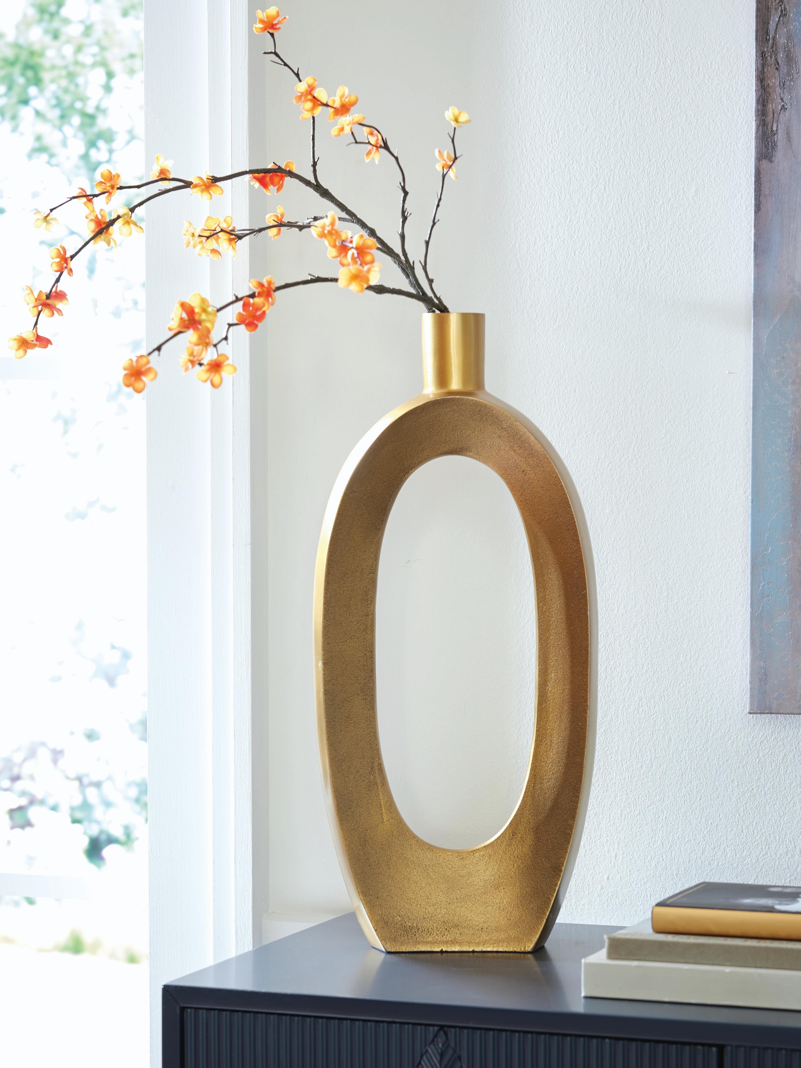 Lawtonville Vase — Metallic & Yellow — view 2