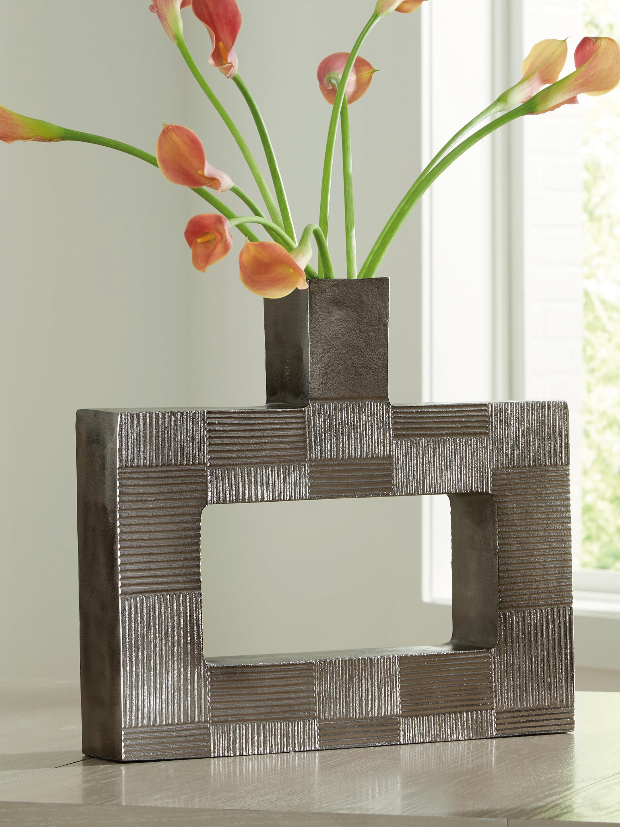 Wrengrove Vase — Metallic & Black/Gray — view 2