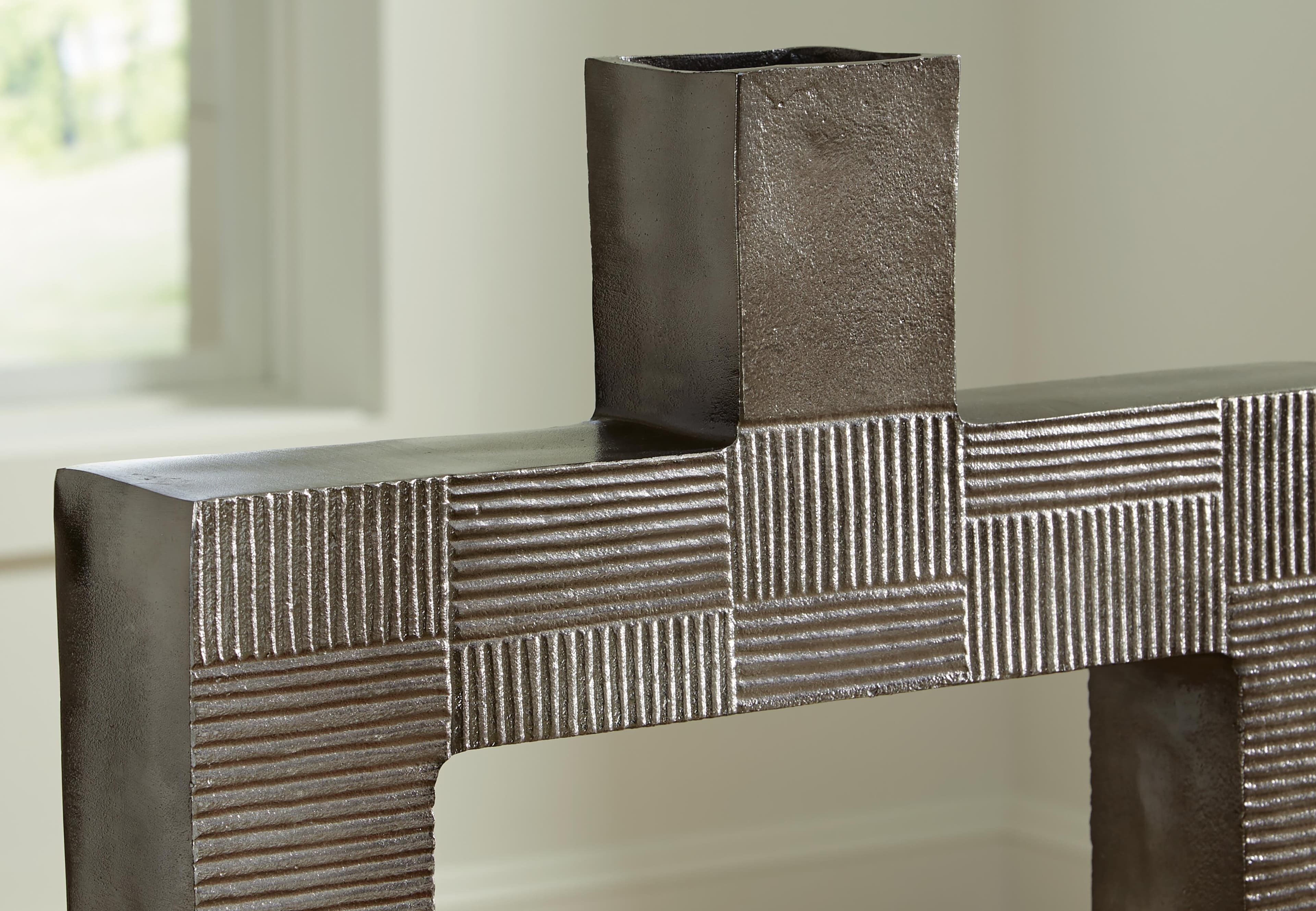 Wrengrove Vase — Metallic & Black/Gray — view 4