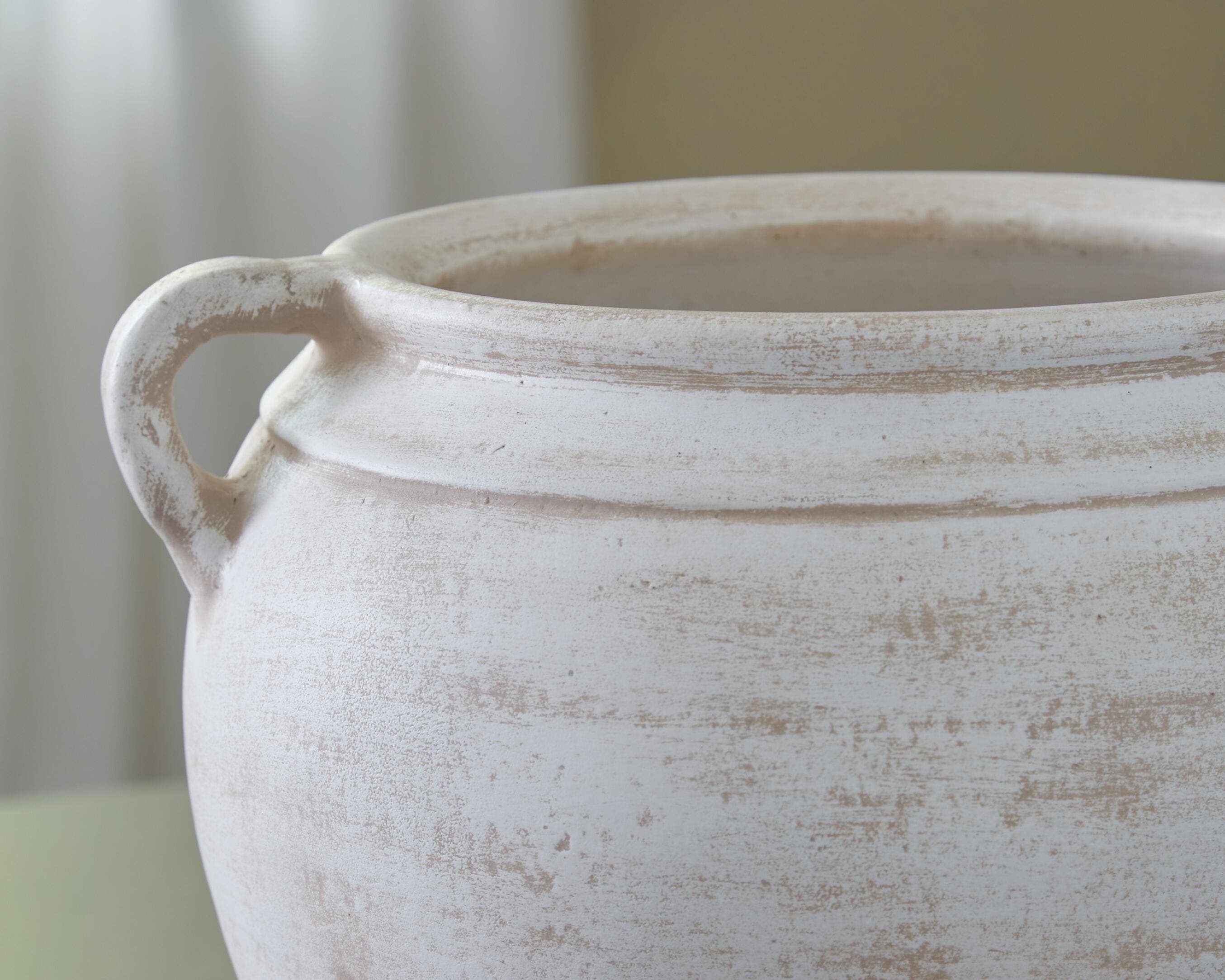 Meadie Vase — White & Brown/Beige — view 4