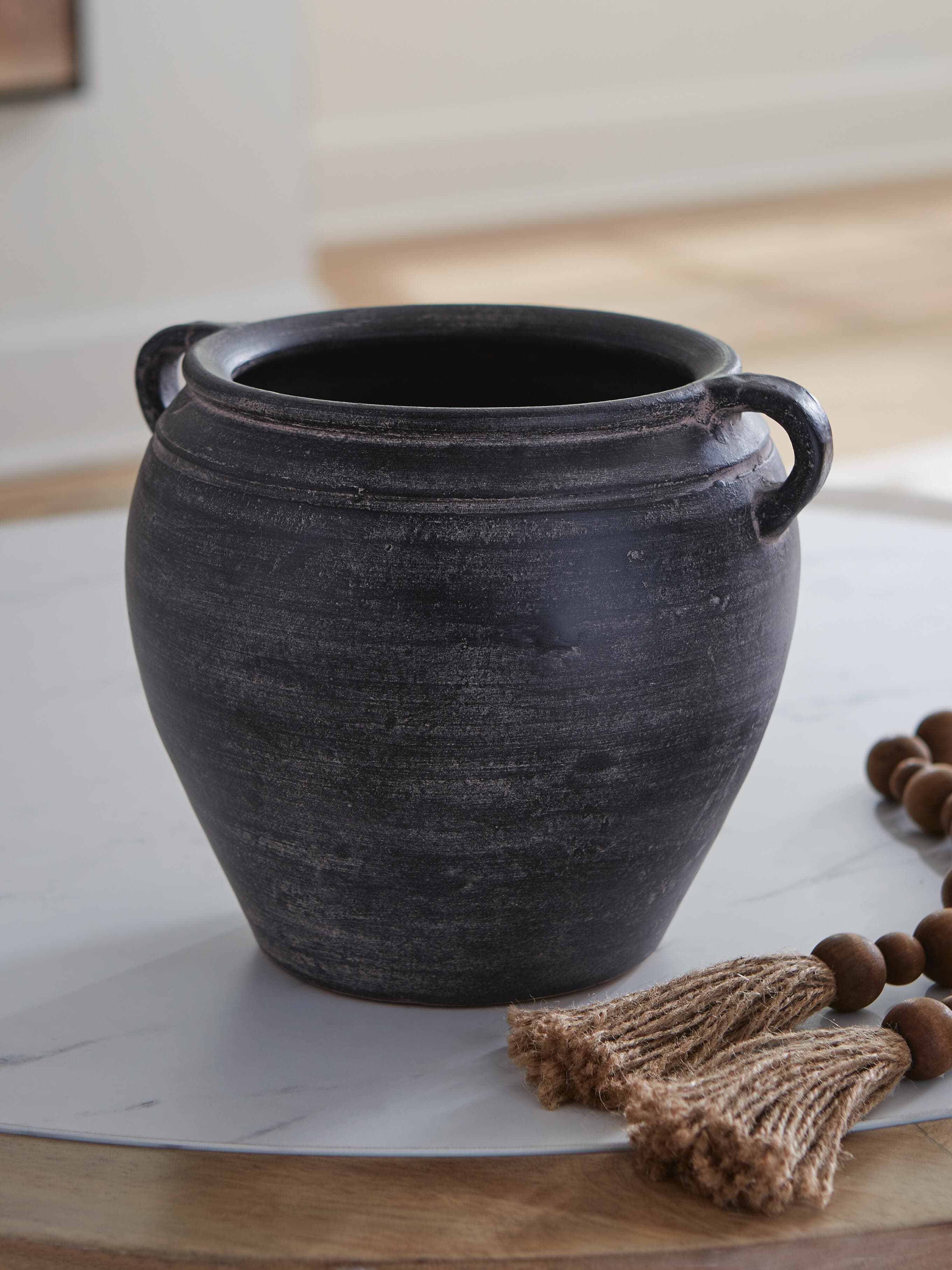 Meadie Vase — Black/Gray — view 2