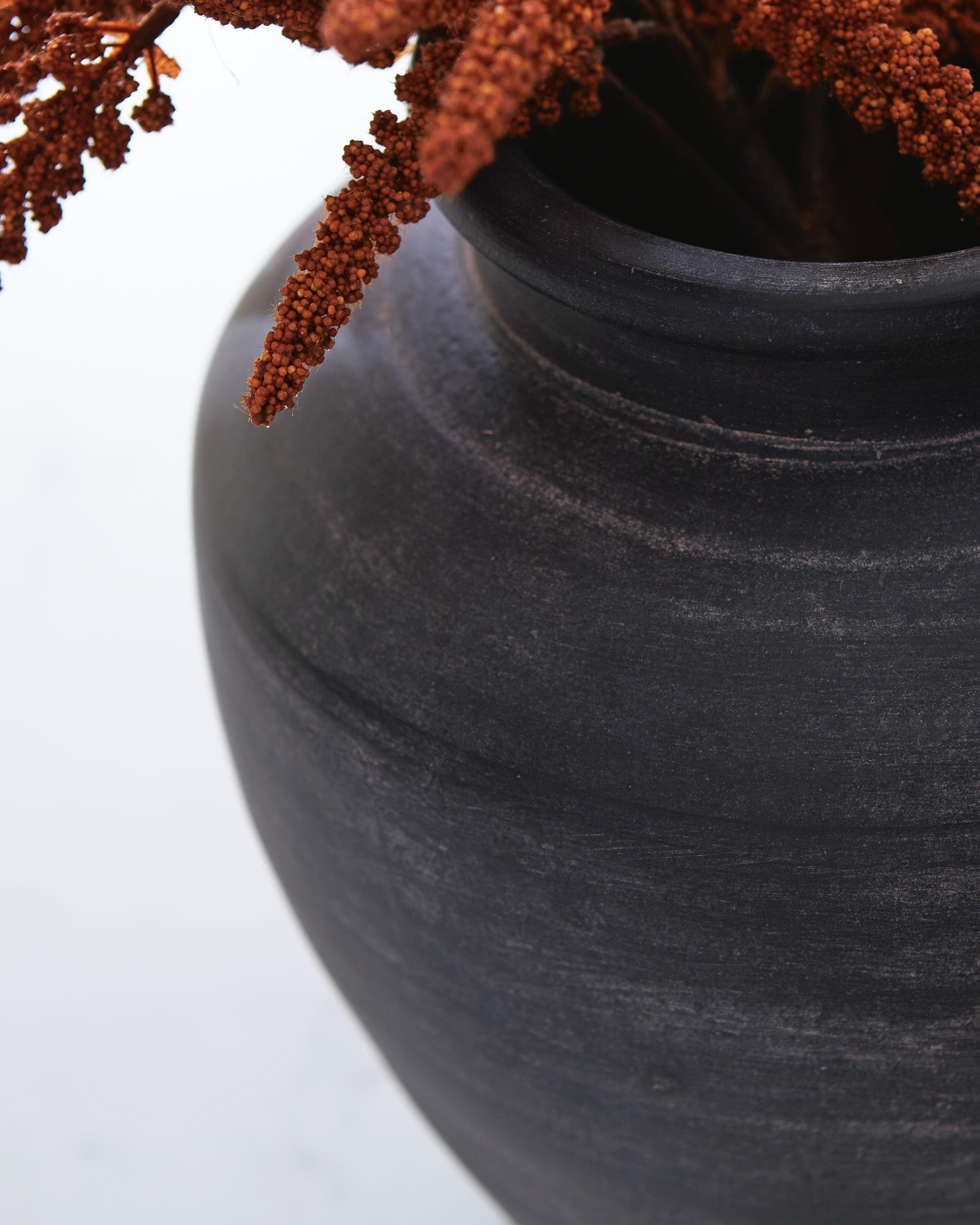 Meadie Vase — Black/Gray — view 4