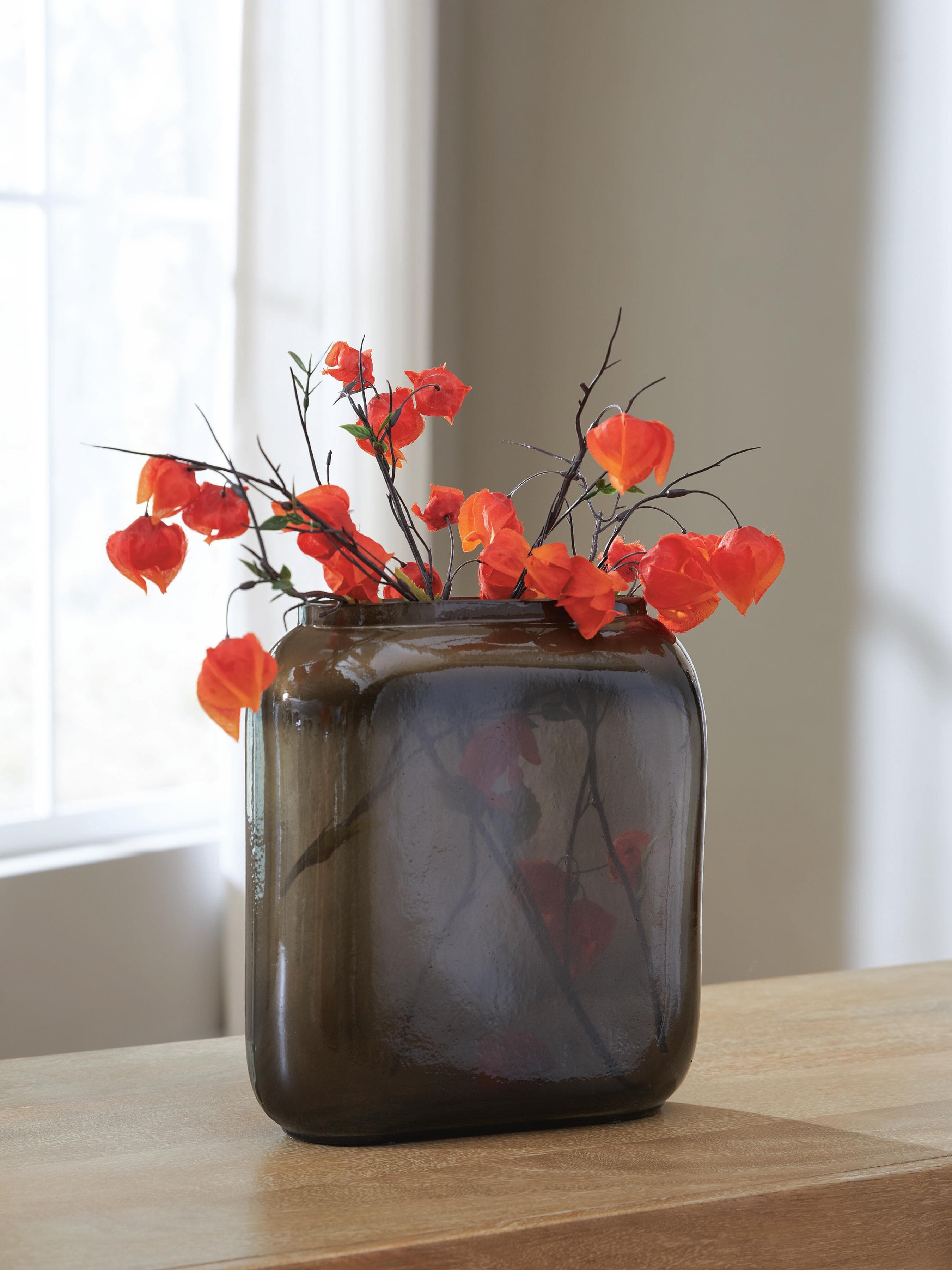Sumner Vase — Gray/Gold Finish — view 2