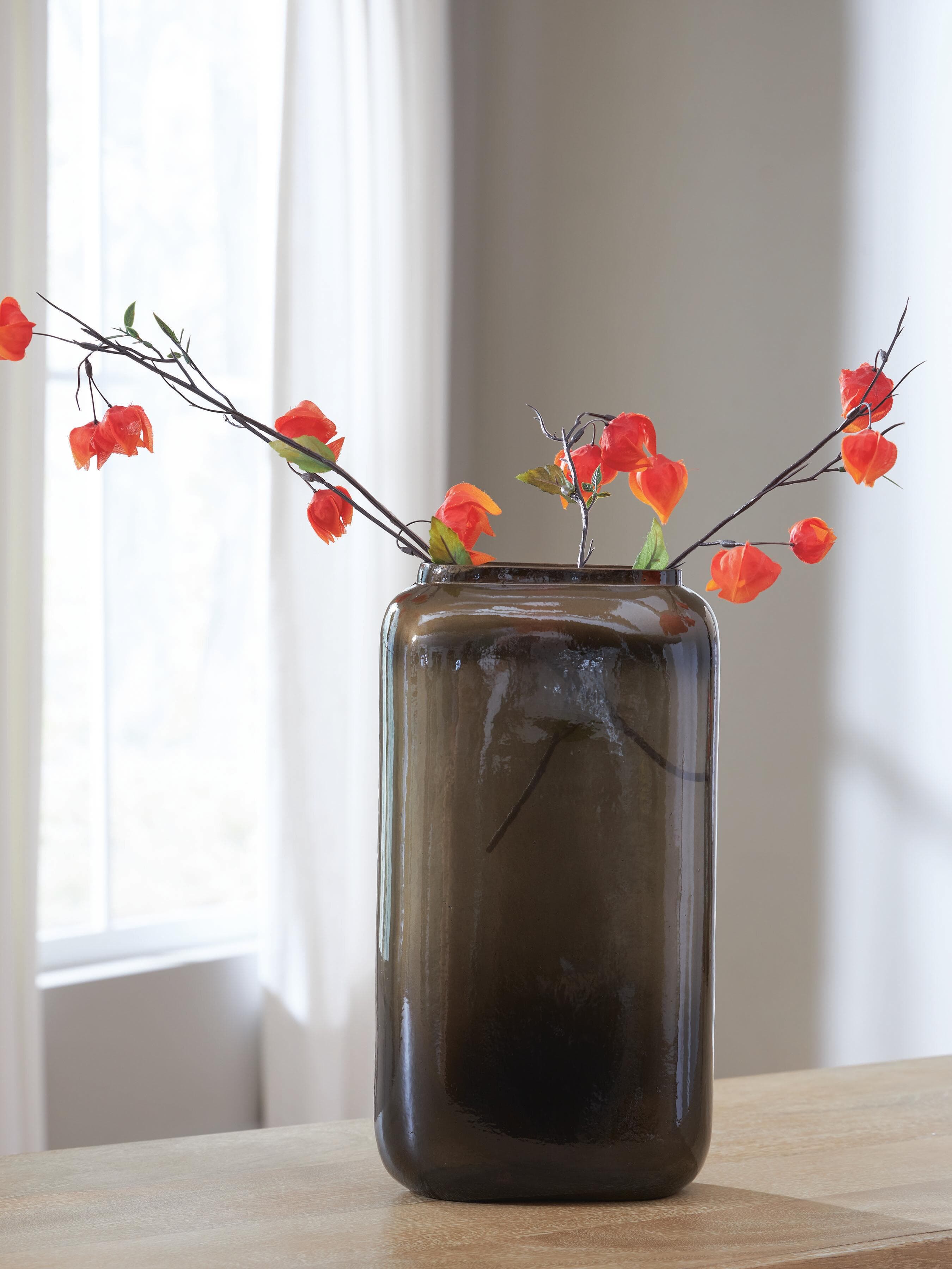 Sumner Vase — Gray/Gold Finish — view 2