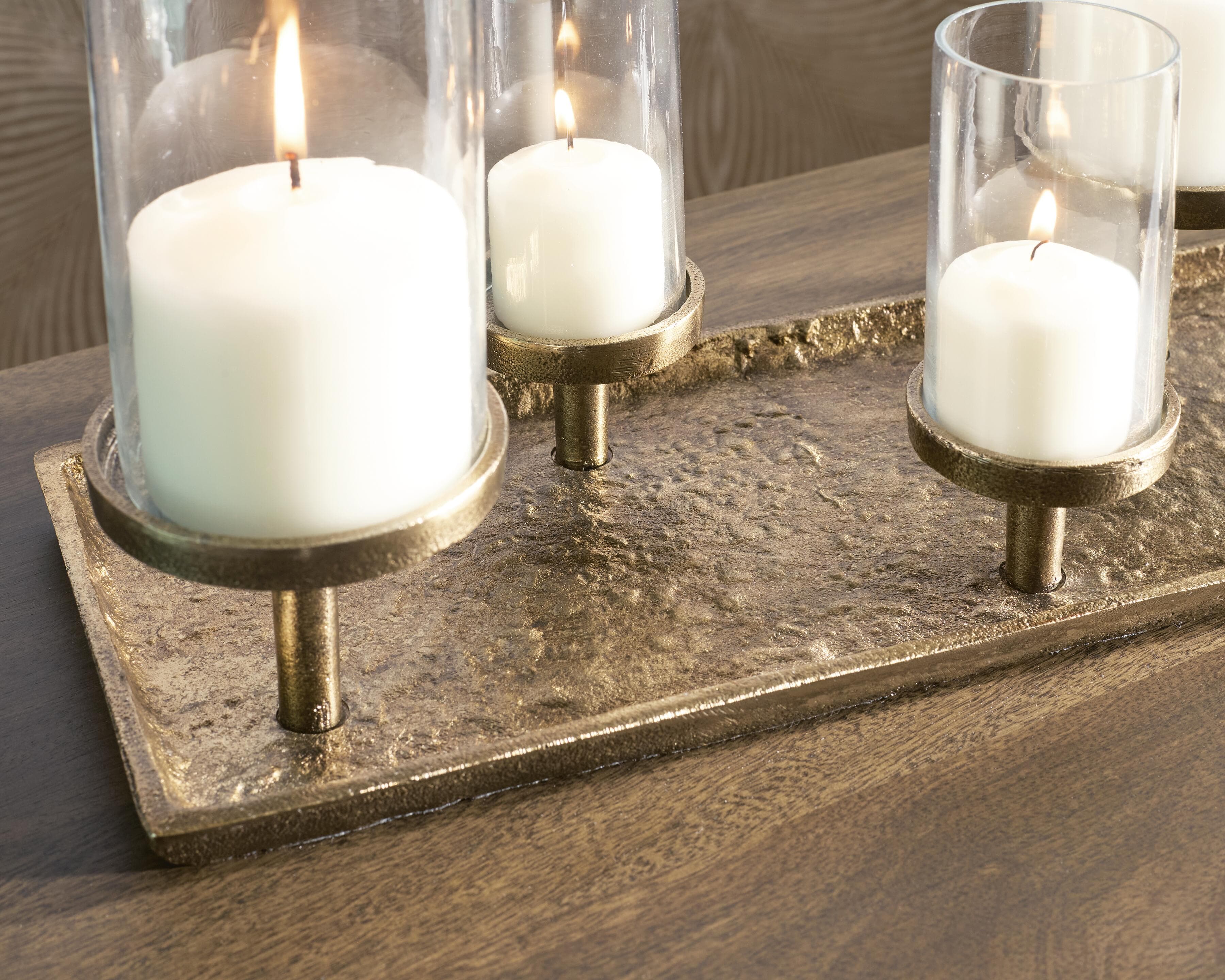 Wallmond Candle Holder — Antique Brass Finish — view 4
