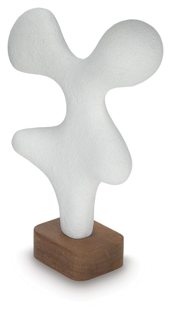 Lavarsen Sculpture — White/Brown — view 3