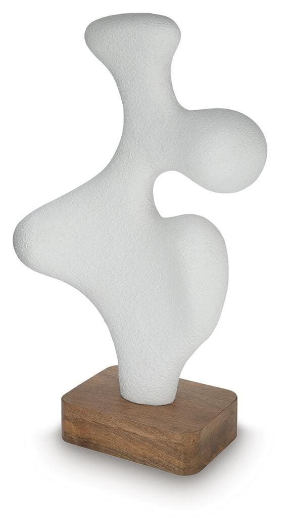 Lavarsen Sculpture — White/Brown — view 3