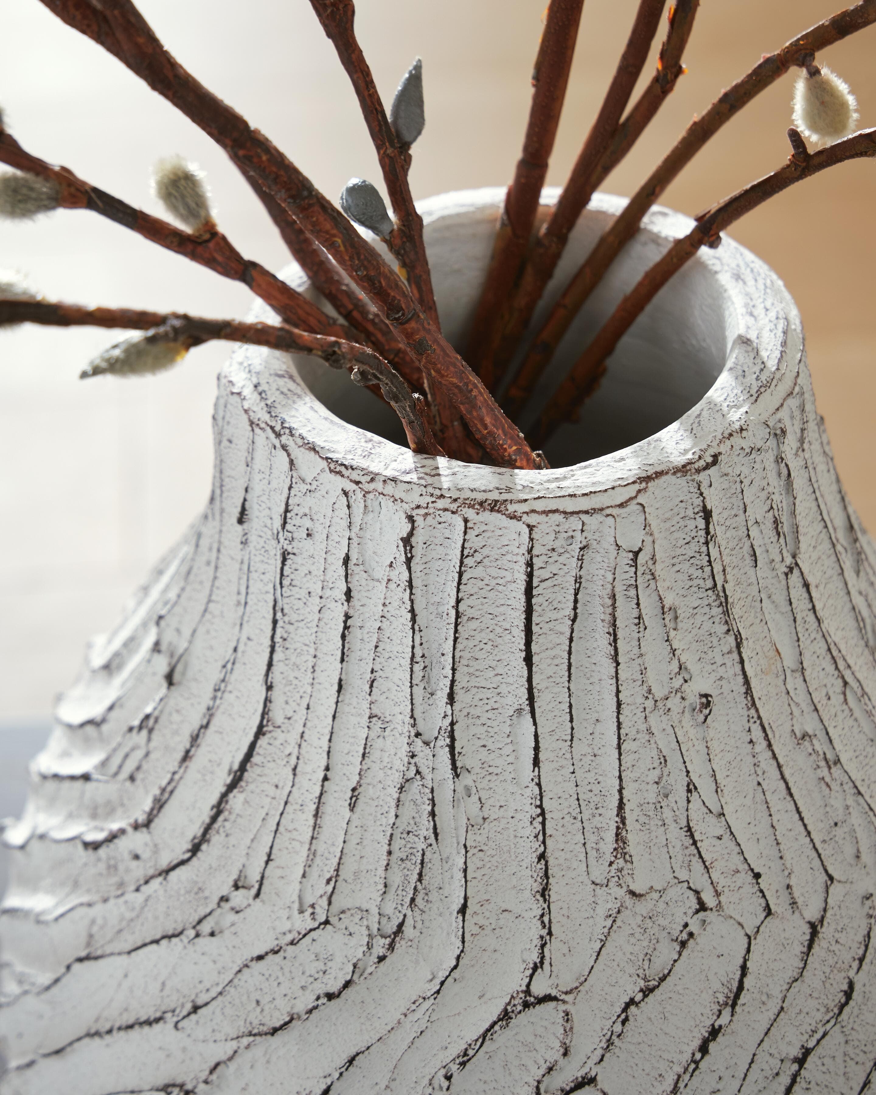 Shelvie Vase — Distressed White — view 3