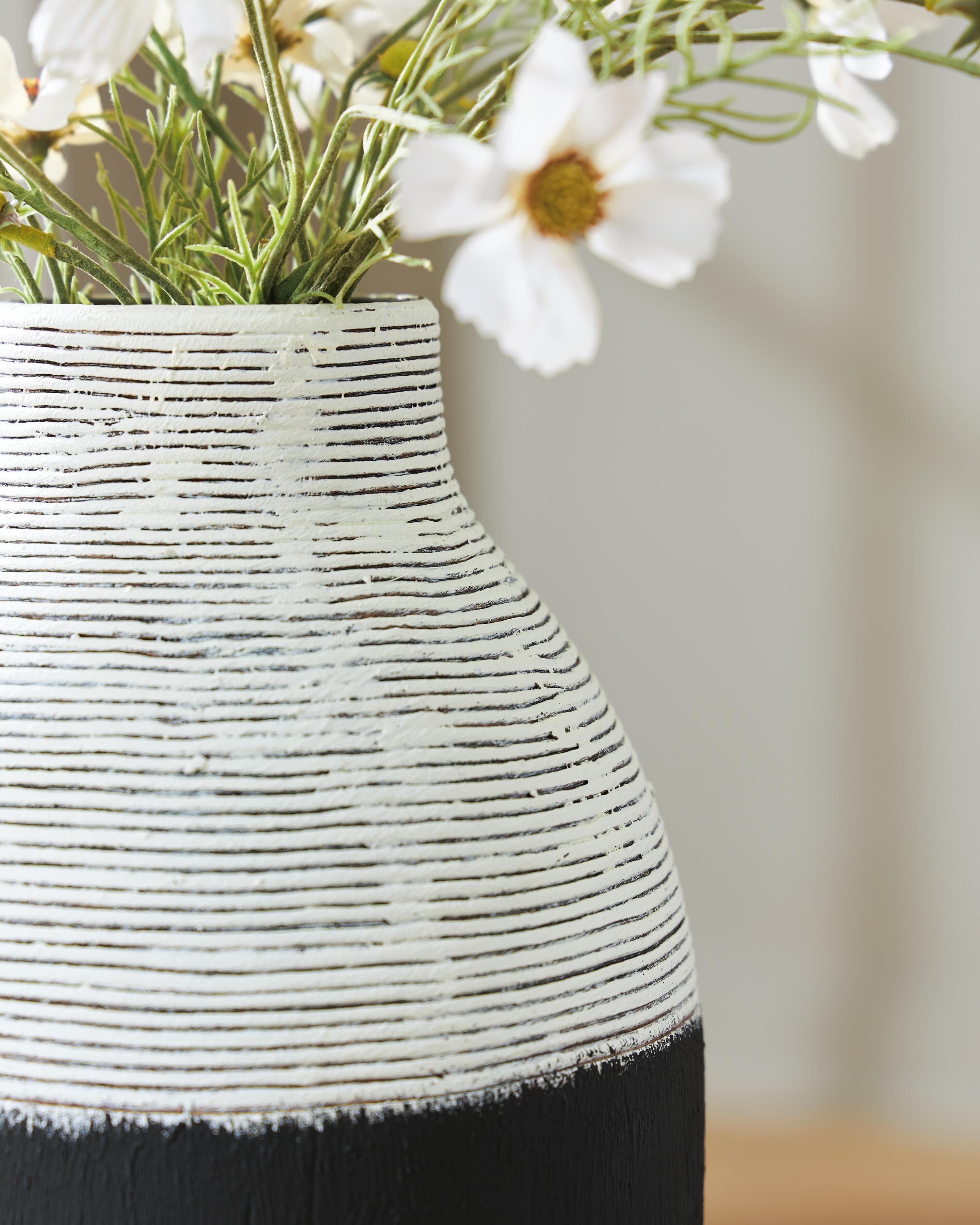 Girtha Vase — Antique White/Black — view 3