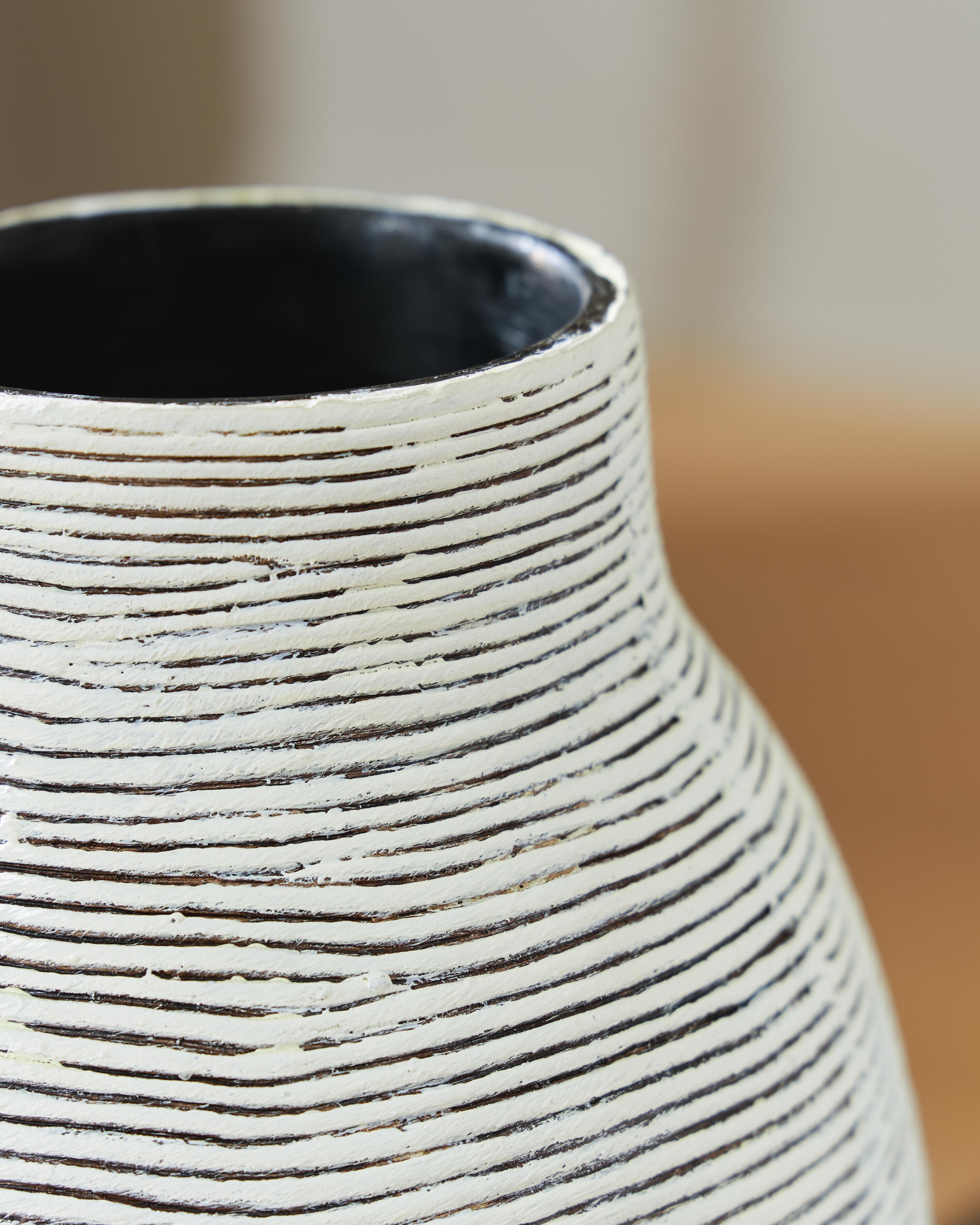 Girtha Vase — Antique White/Black — view 3