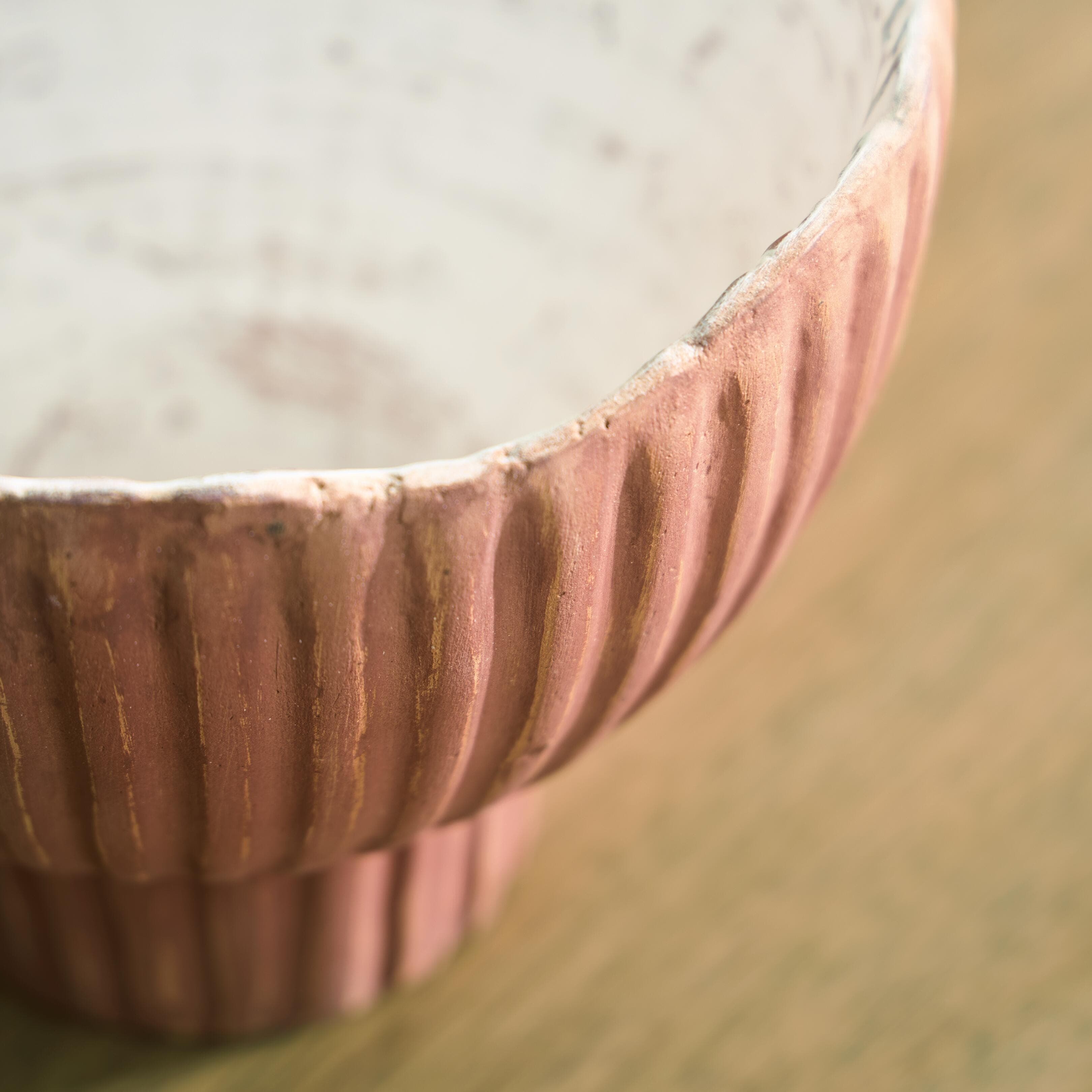 Orban Vase — Sienna/White — view 4