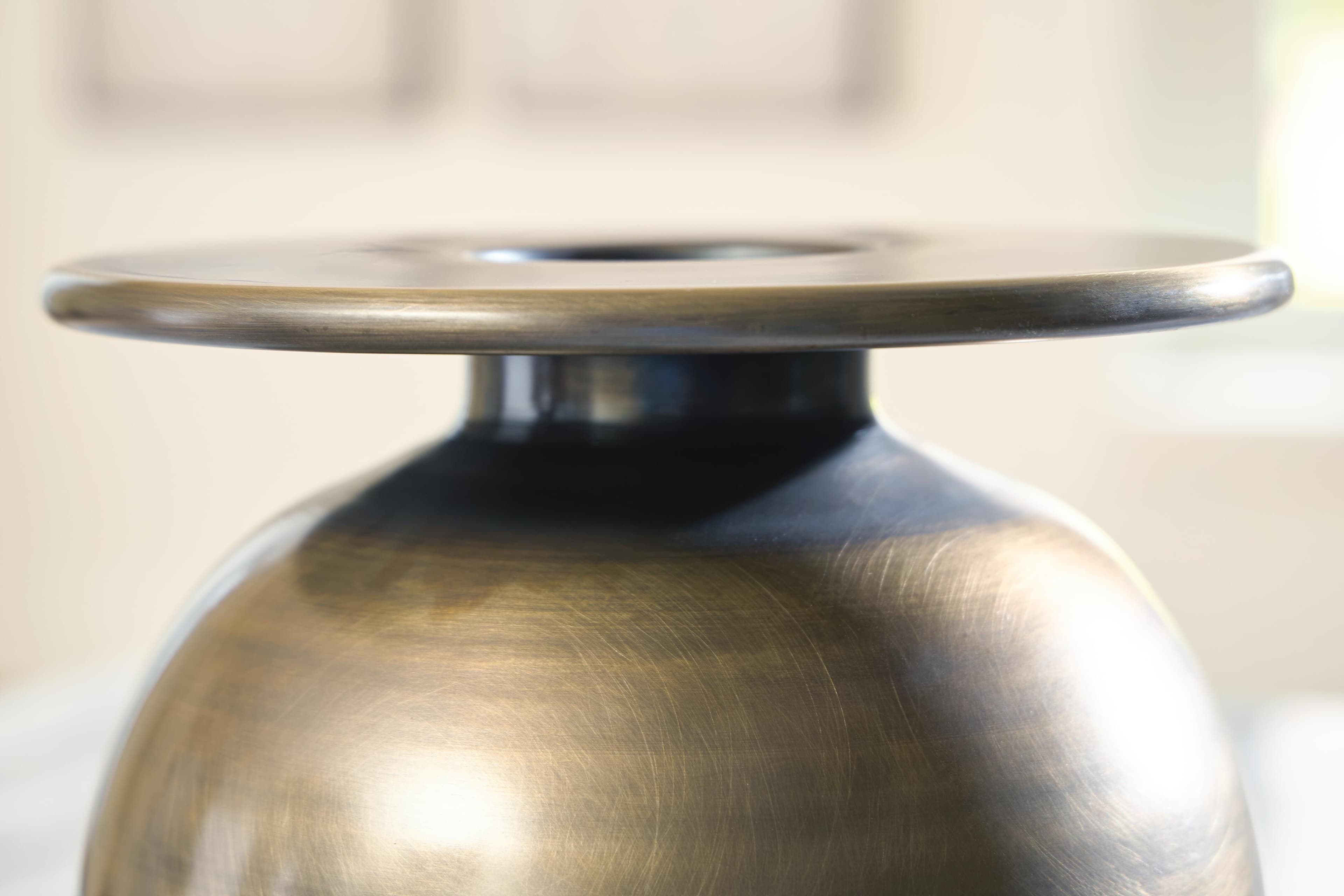 Fedorleigh Vase — Antique Brass Finish — view 4