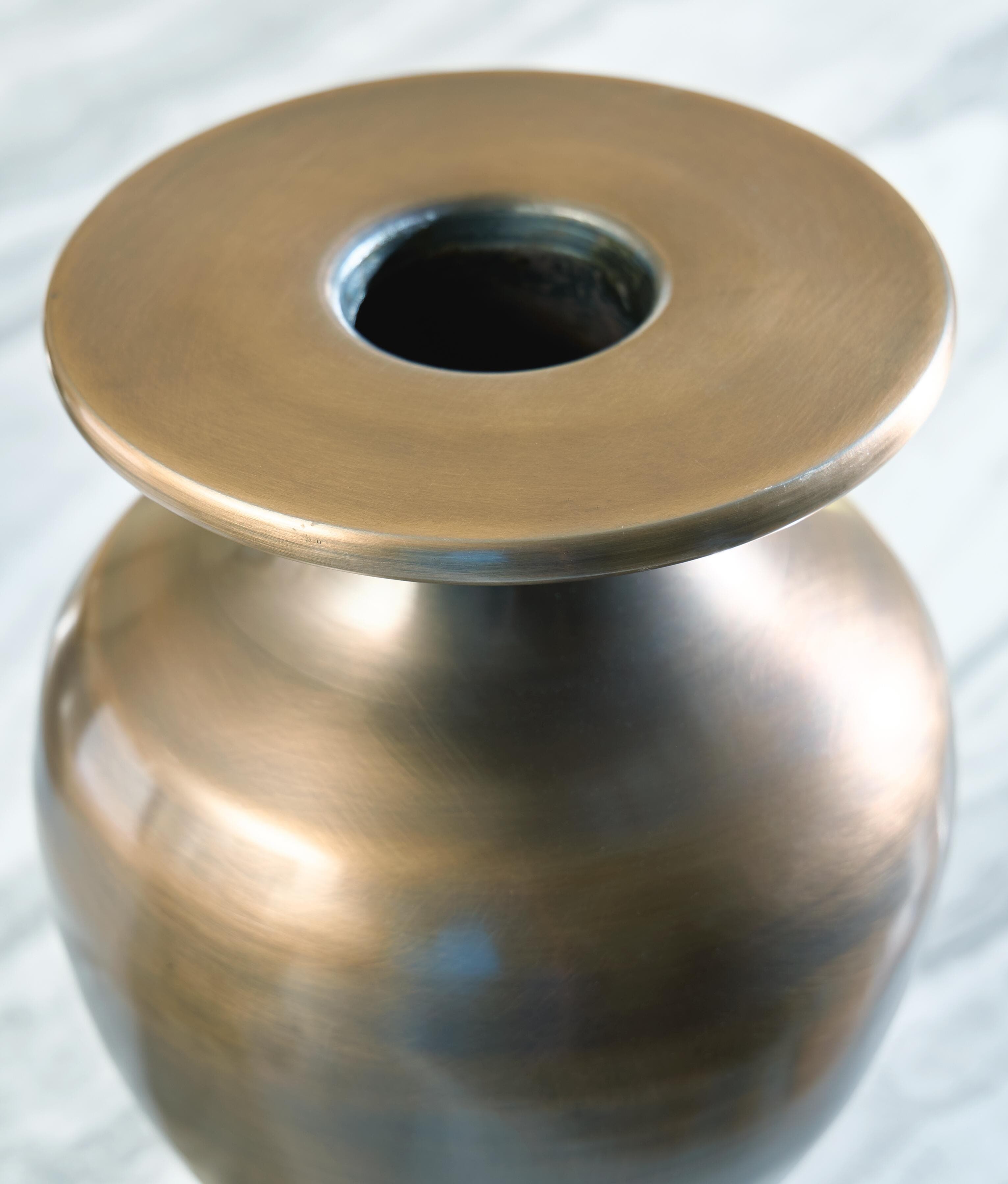 Fedorleigh Vase — Antique Brass Finish — view 4