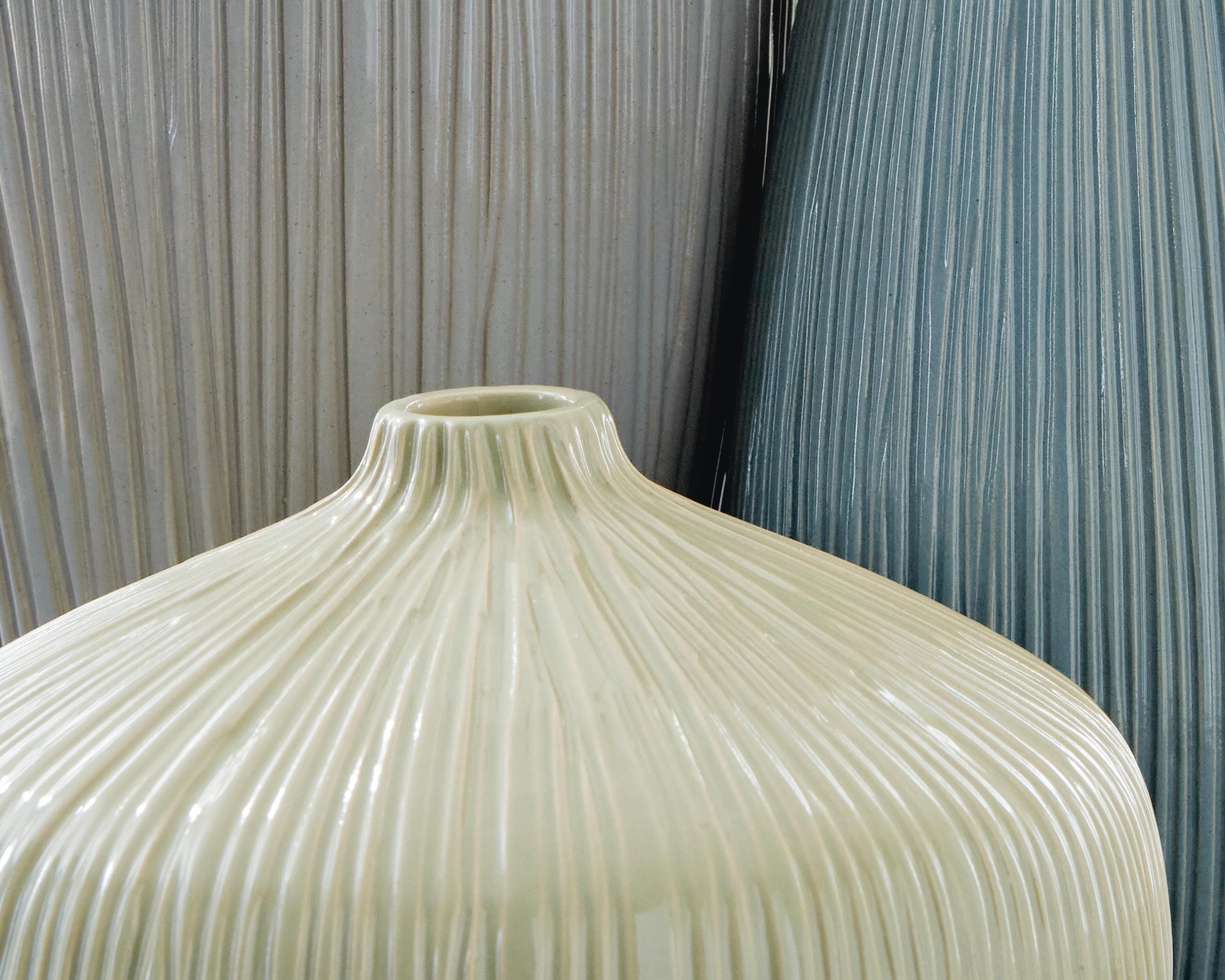 Eiderman Vase (Set of 3) — Gray/Blue/Green — view 4