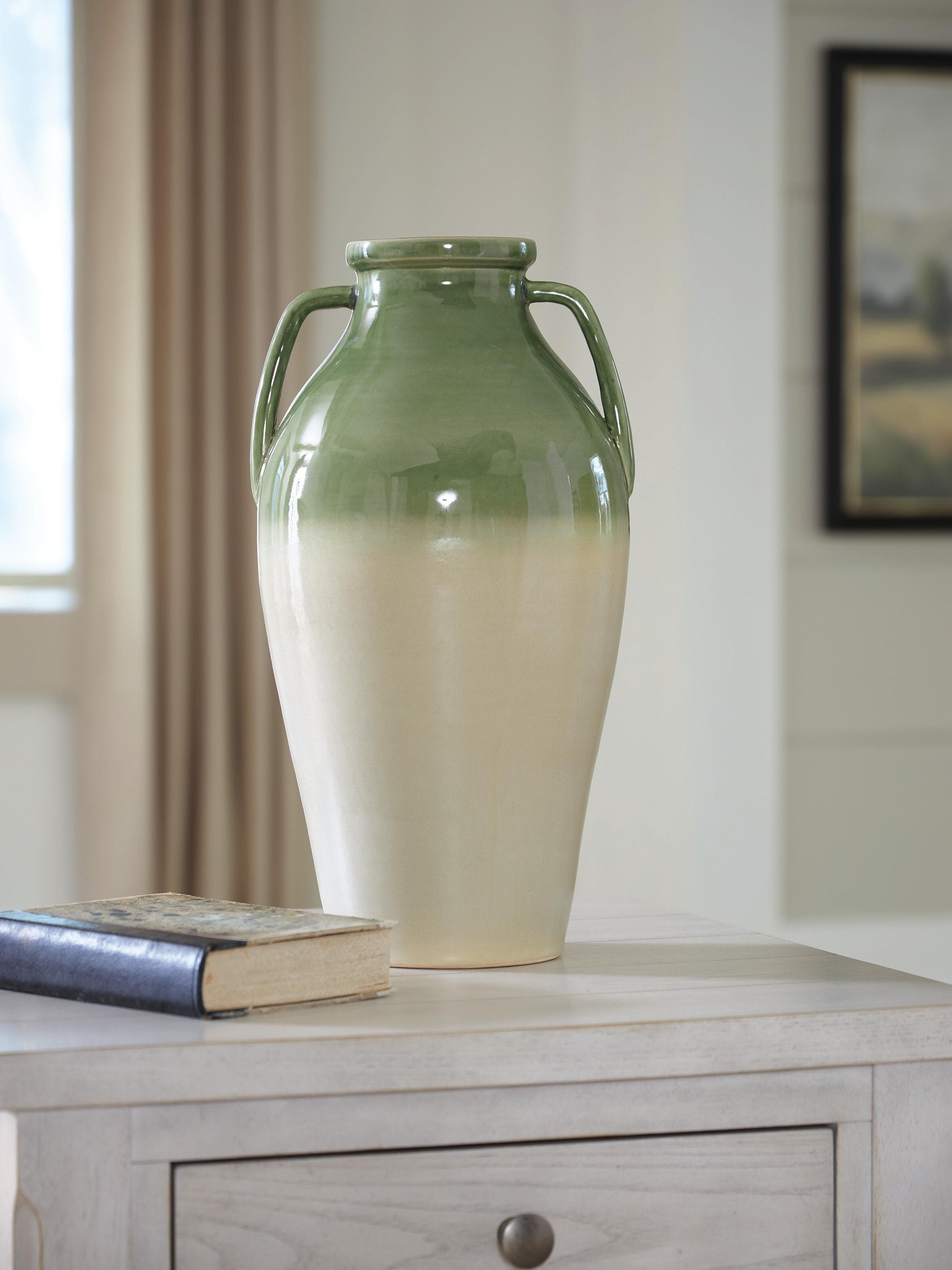 Andorbury Vase — Green/Beige — view 2