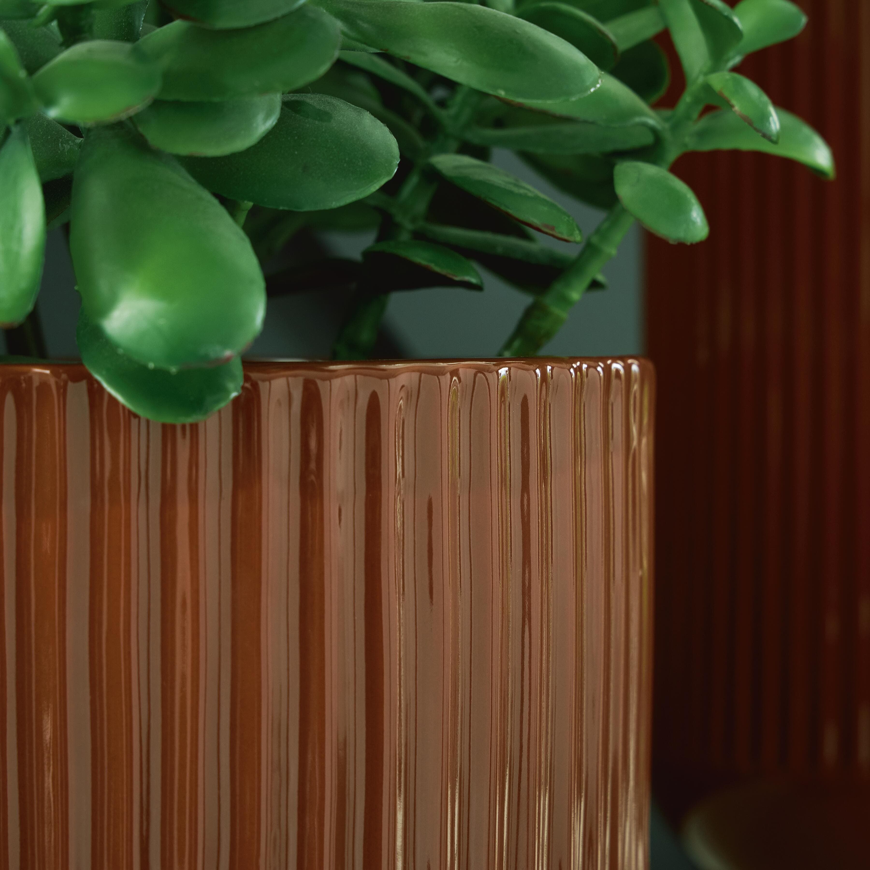 Avalyah Vase (Set of 2) — Orange & Brown/Beige — view 3