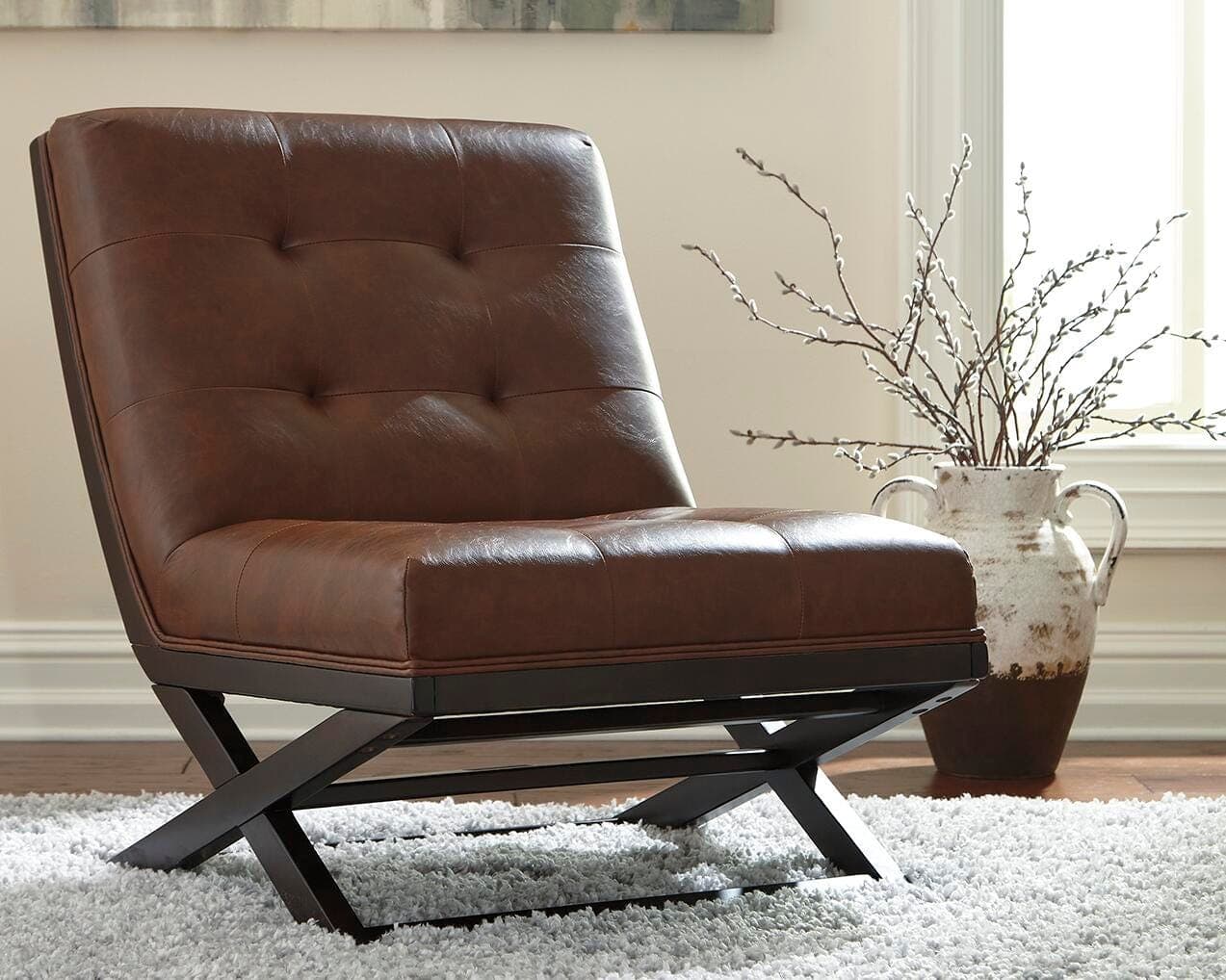 Sidewinder Accent Chair — Brown/Beige — view 2