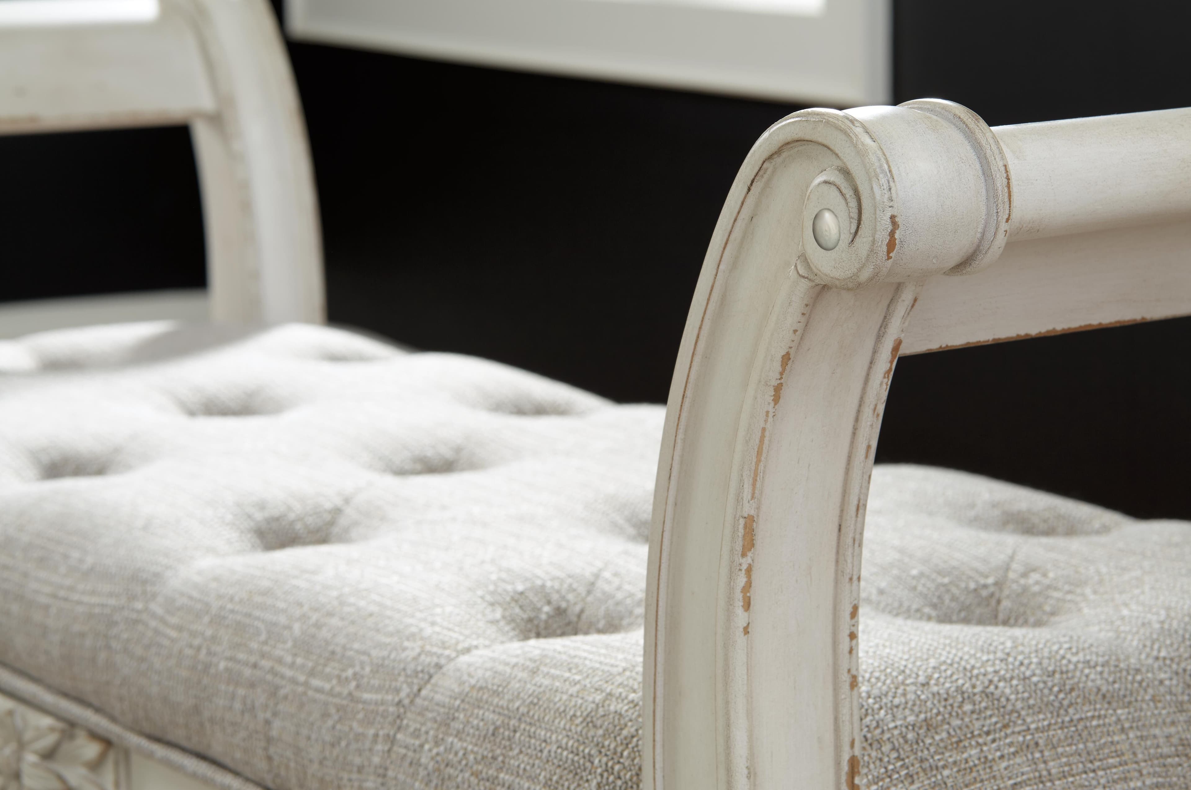 Realyn Accent Bench — White — view 5