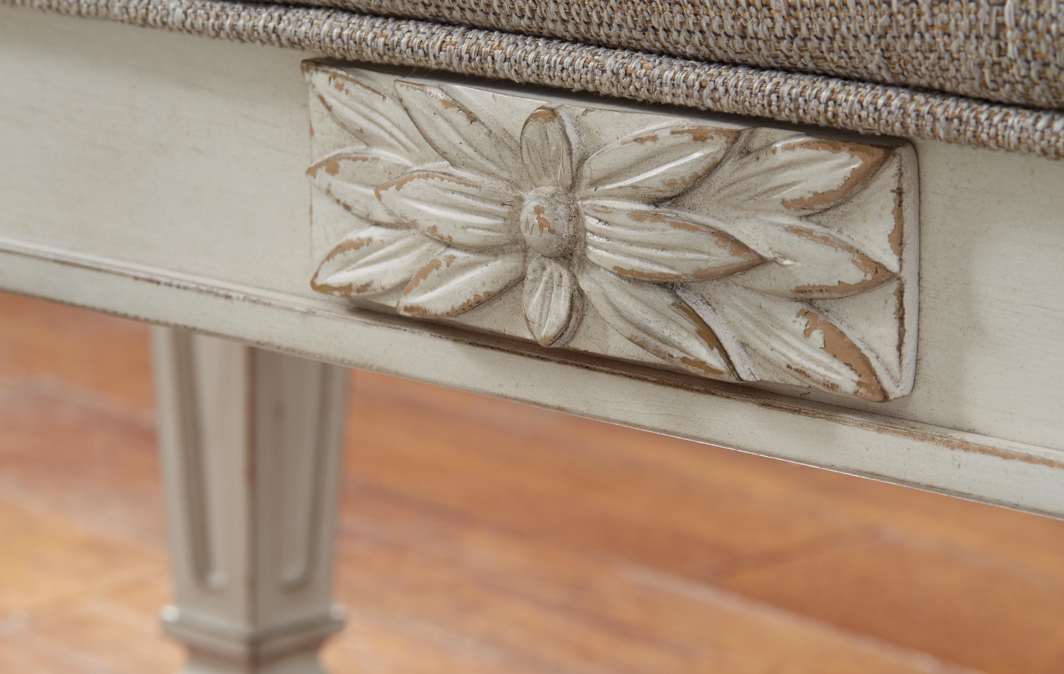 Realyn Accent Bench — White — view 6