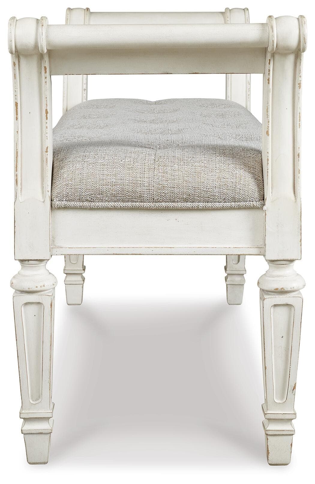 Realyn Accent Bench — White — view 3