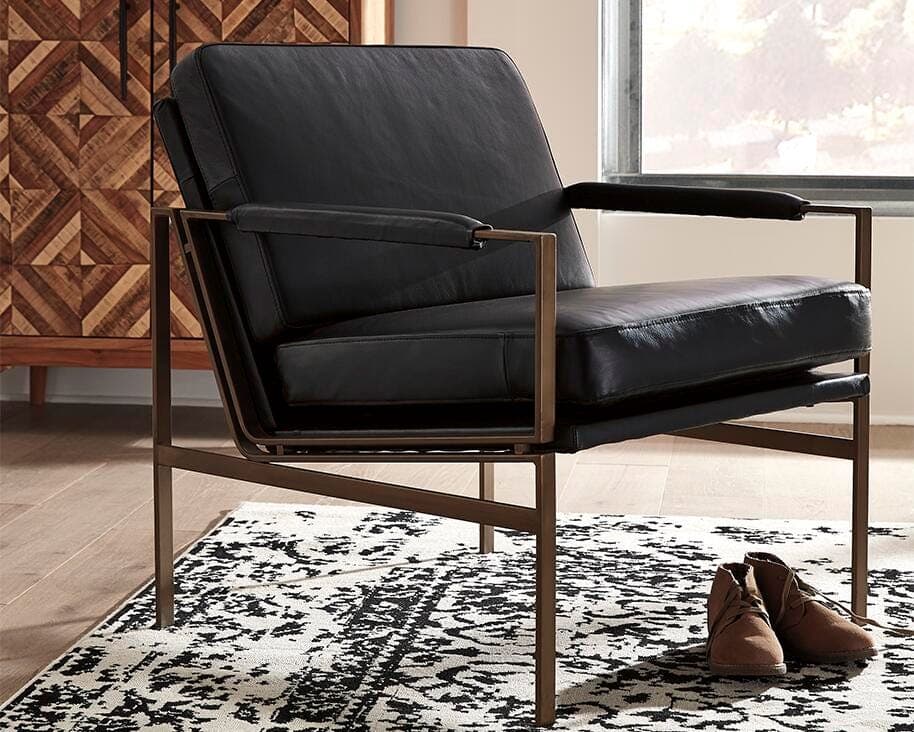 Puckman Accent Chair — Black/Gray — view 2