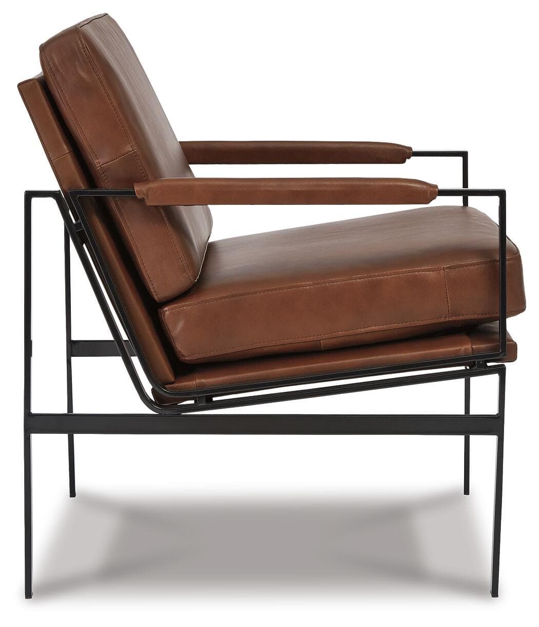 Puckman Accent Chair — Brown/Beige — view 3