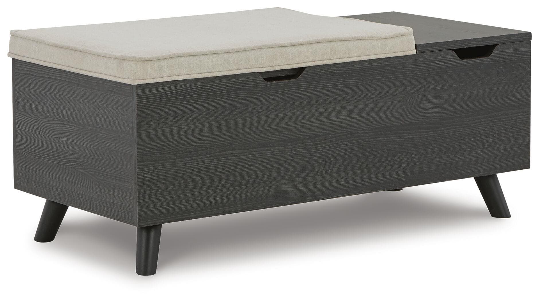 Yarlow Storage Bench — Black/Gray — view 5