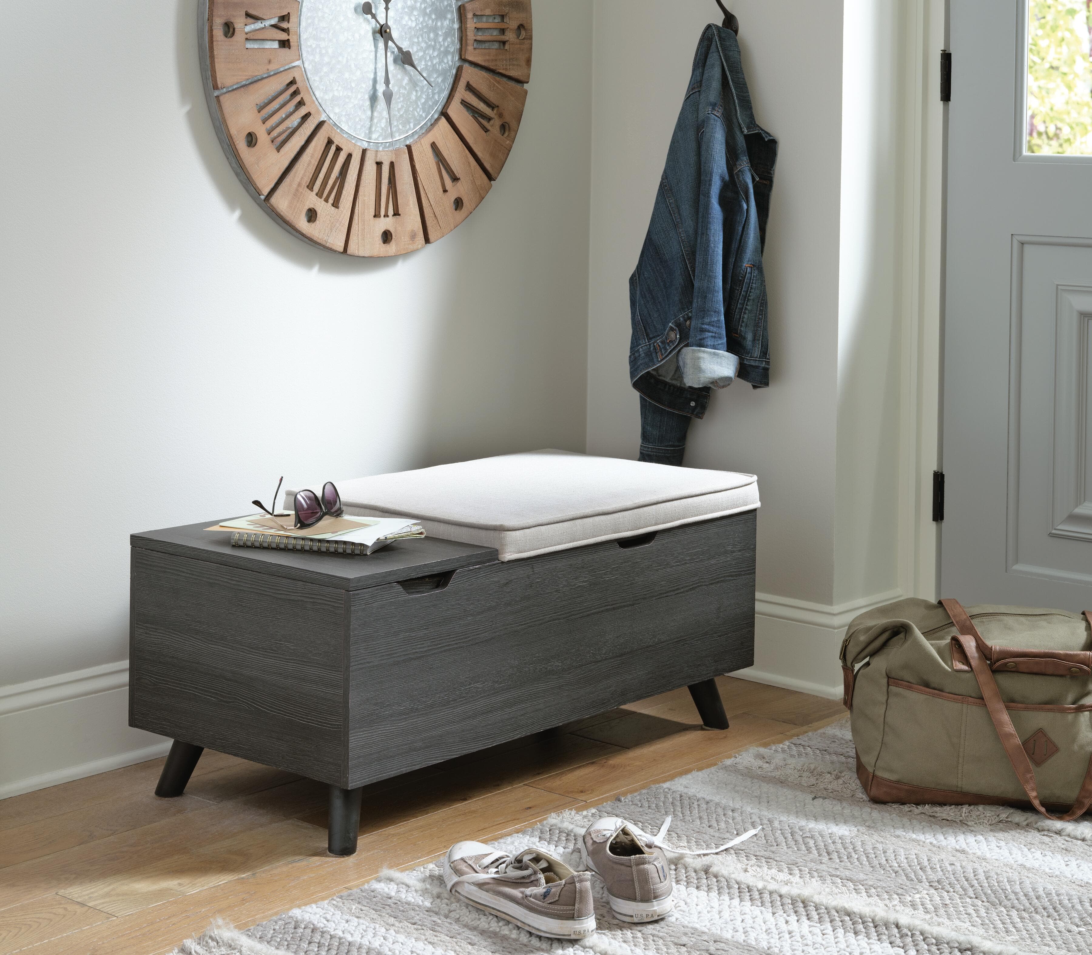 Yarlow Storage Bench — Black/Gray — view 2