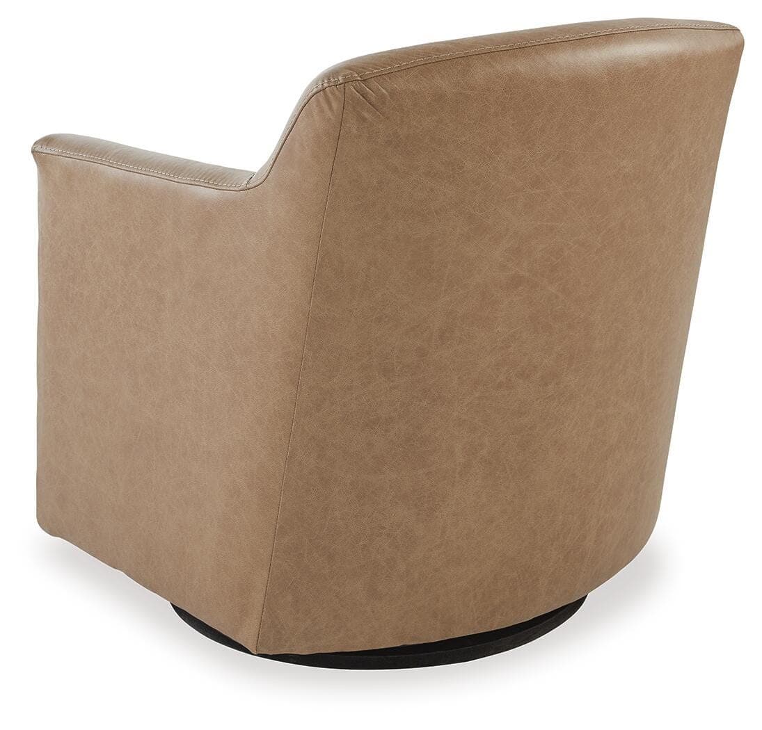 Bradney Swivel Accent Chair — Brown/Beige — view 5