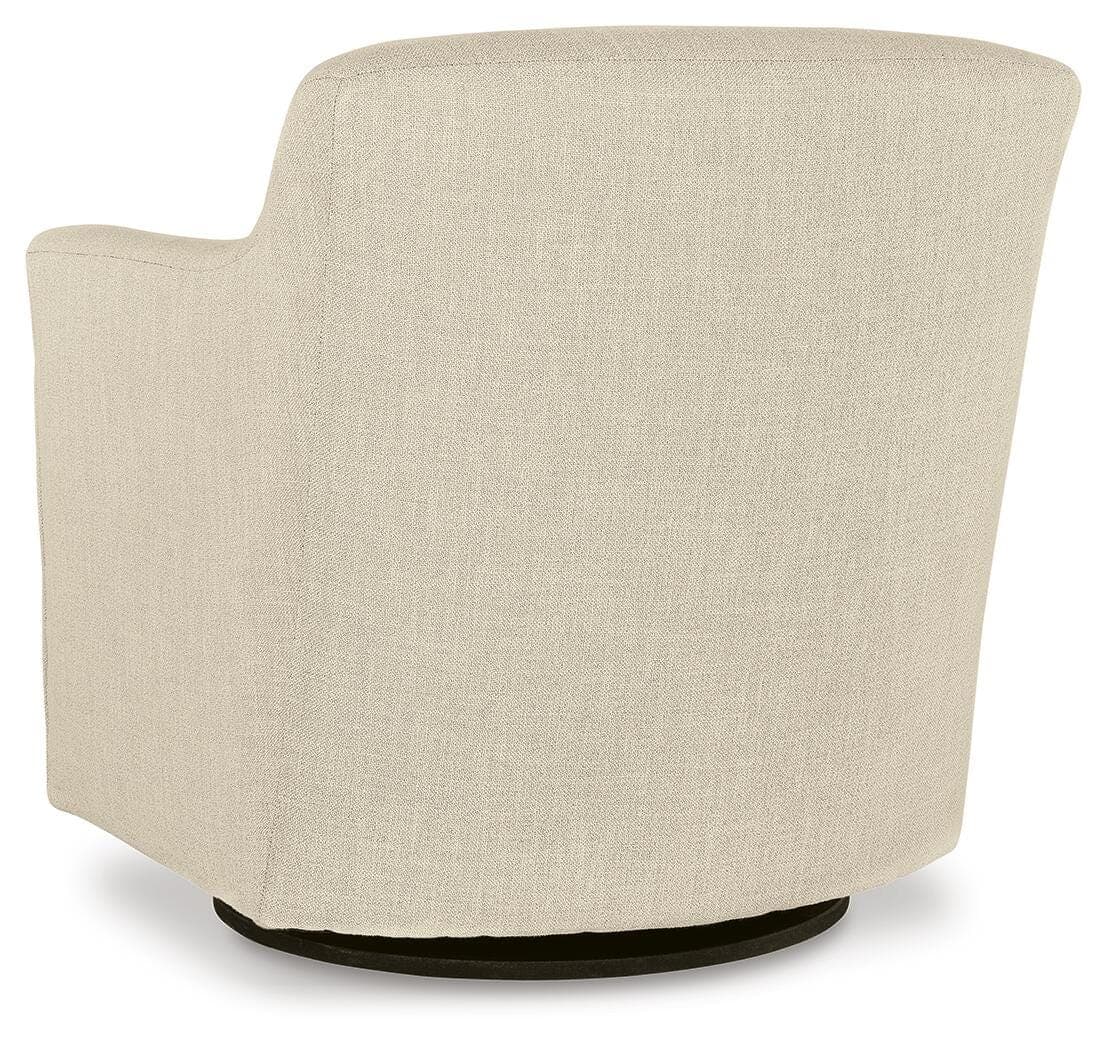 Bradney Swivel Accent Chair — Brown/Beige — view 5