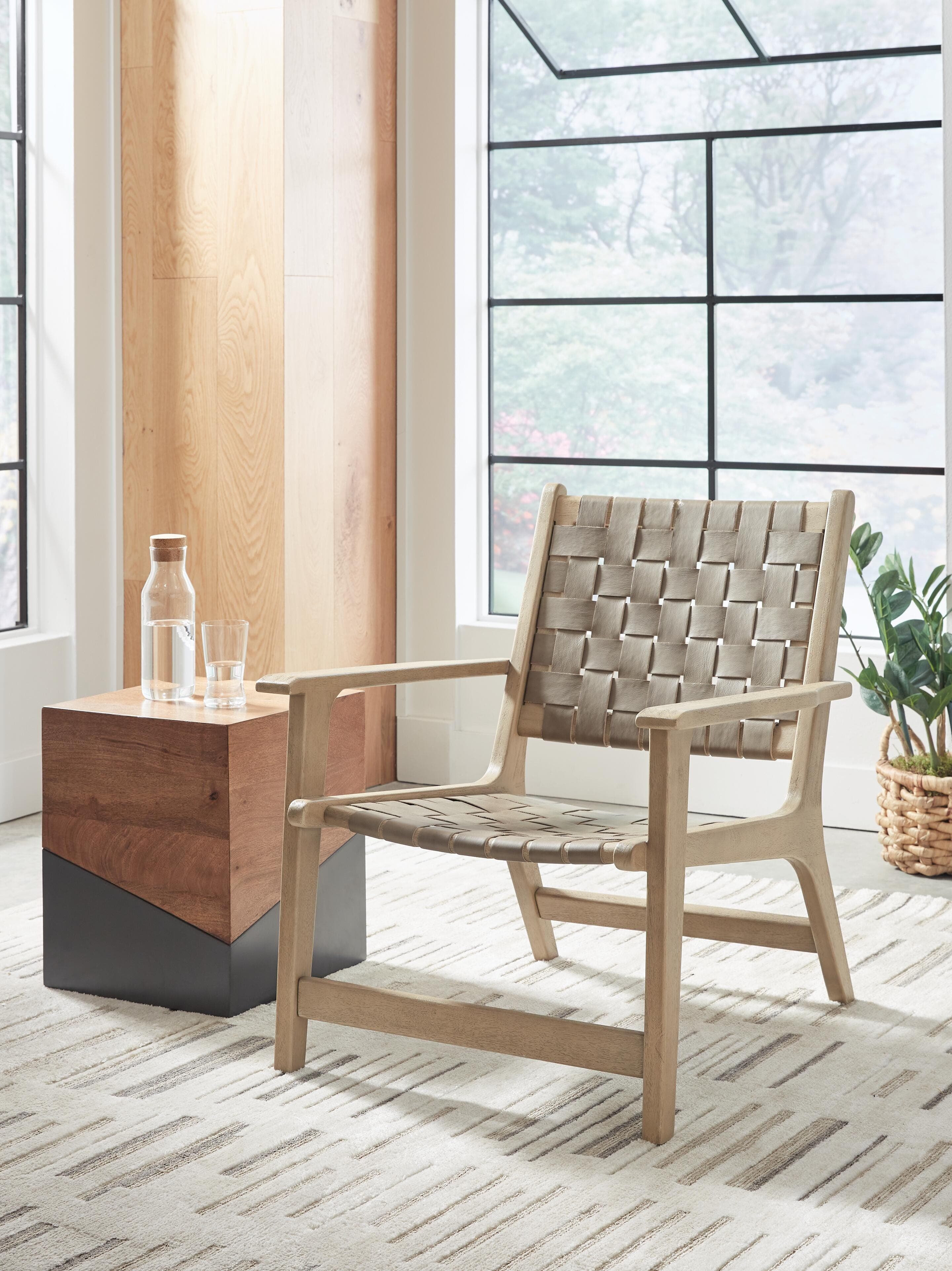 Jameset Accent Chair — Brown/Beige — view 2