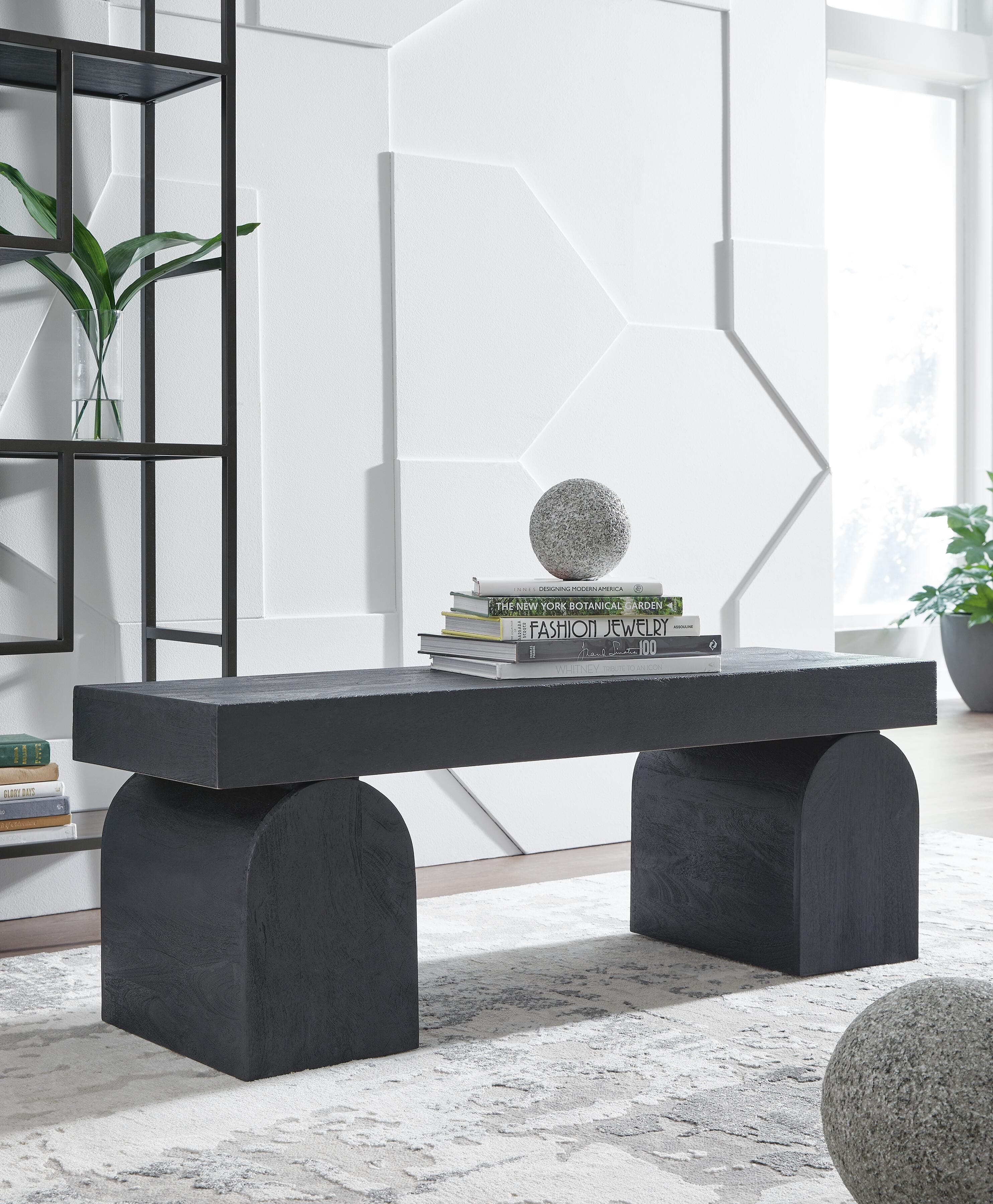 Holgrove Accent Bench — Black/Gray — view 2