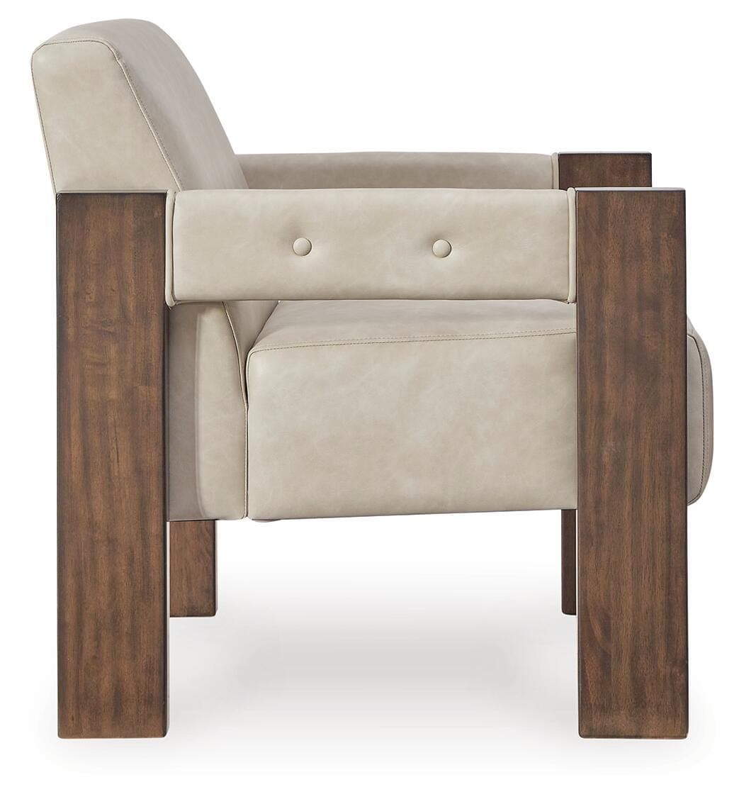 Adlanlock Accent Chair — Brown/Beige — view 4