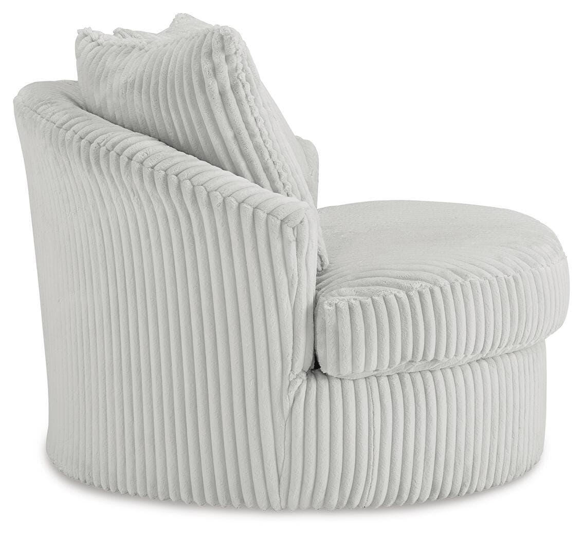 Gramwell Swivel Accent Chair — Alloy — view 4