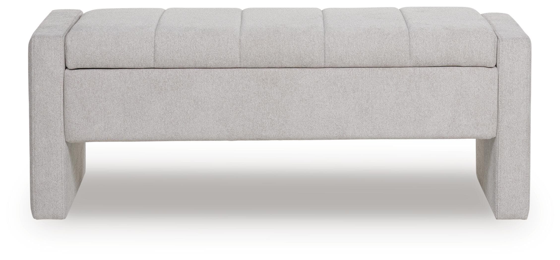 Akselman Storage Bench — Gray — view 4